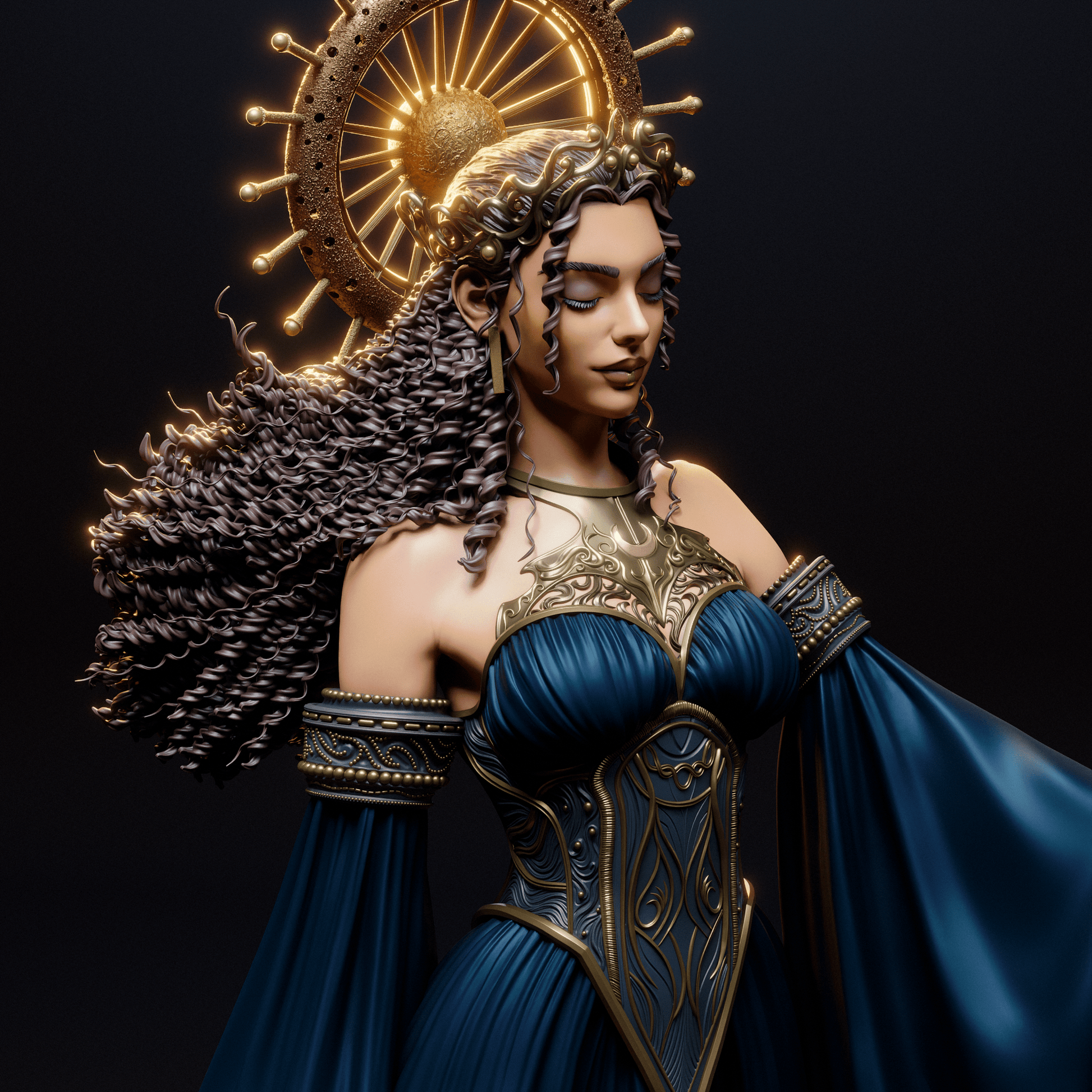 Nyx Goddess - CA 3D Studios - Dark Forge Arts