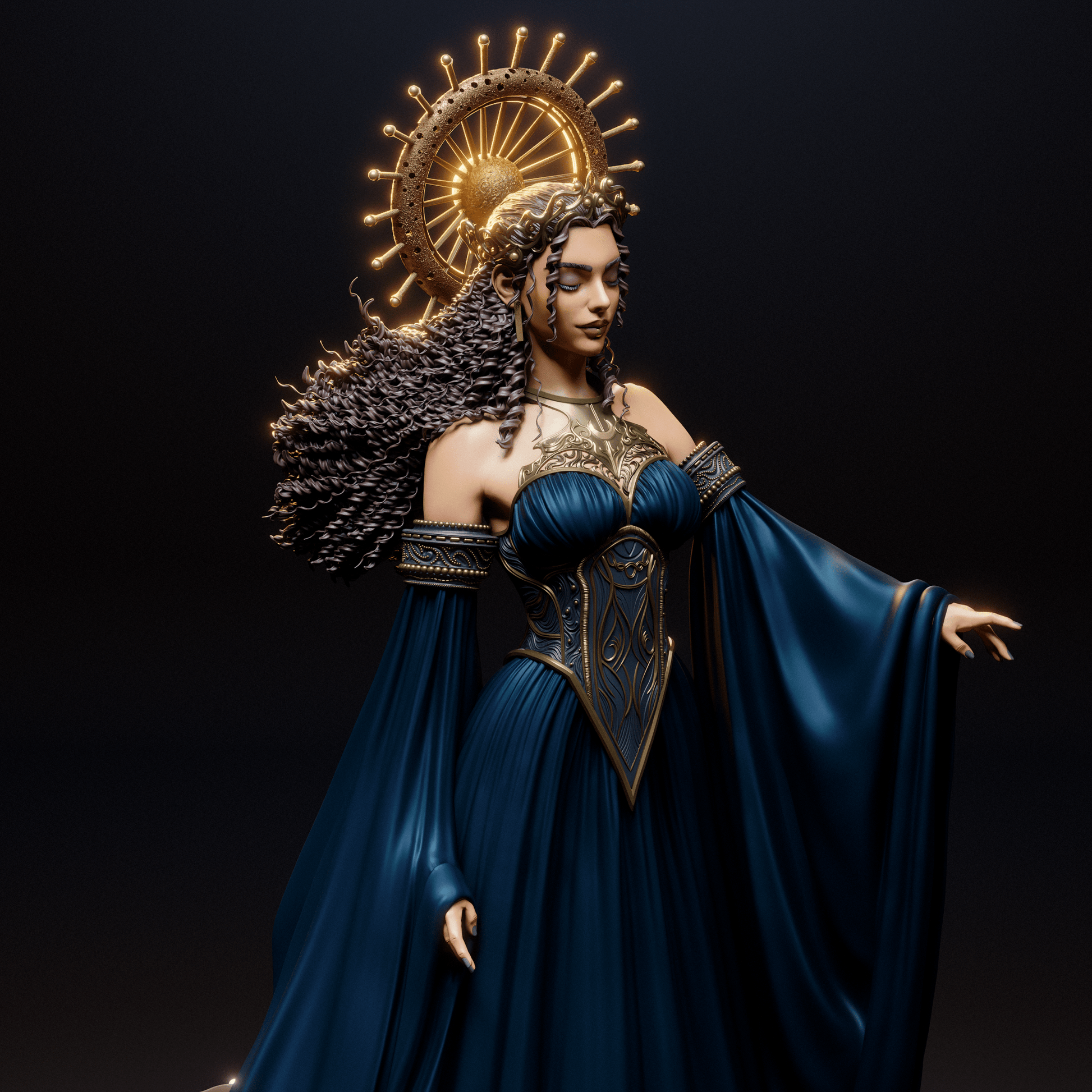 Nyx Goddess - CA 3D Studios - Dark Forge Arts