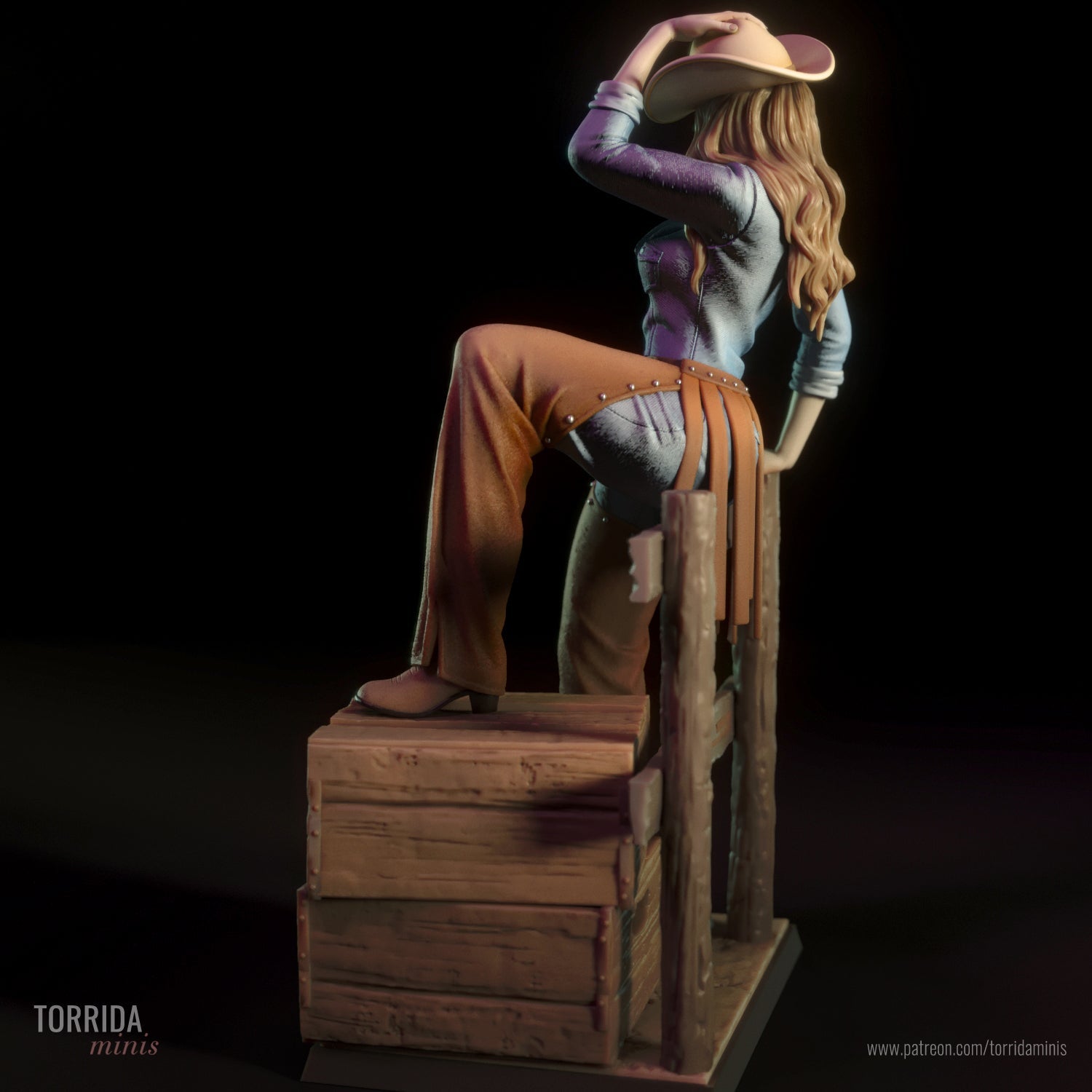 Pam The Cowgirl - Torrida Minis - Dark Forge Arts