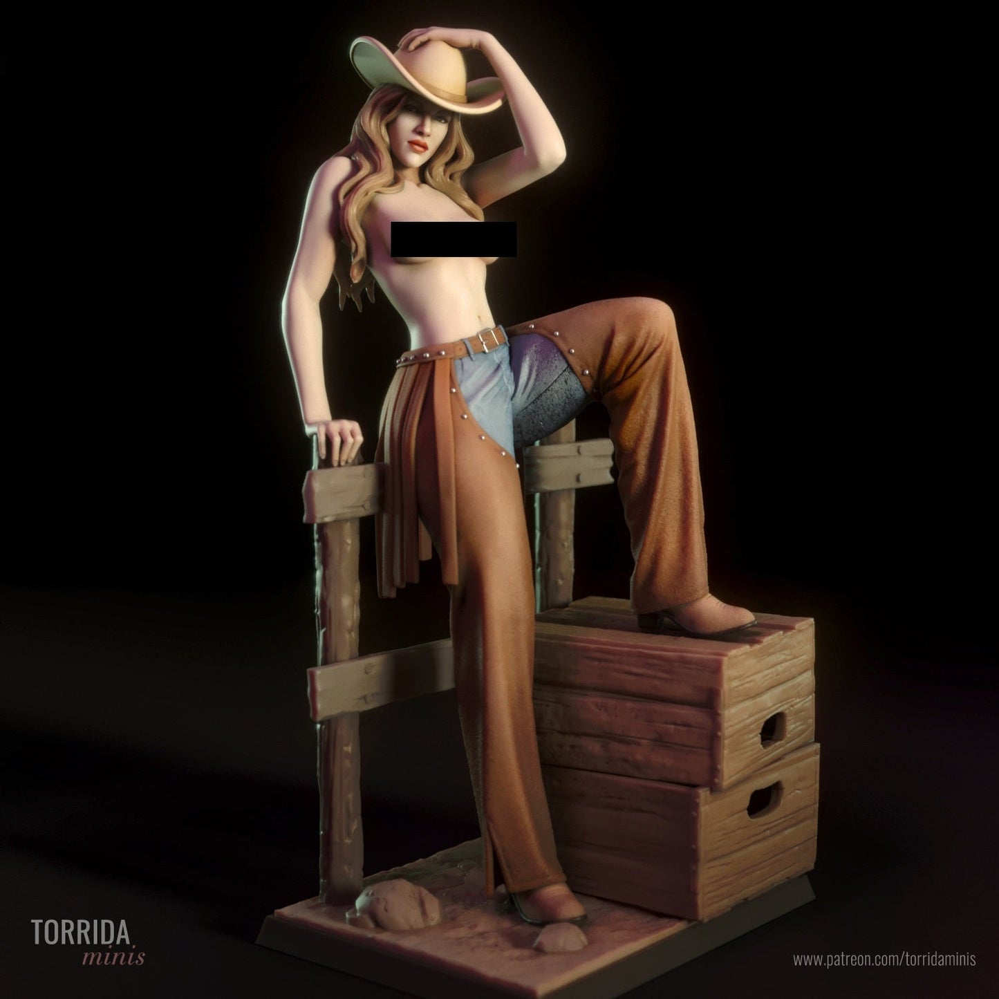 Pam The Cowgirl - Torrida Minis - Dark Forge Arts