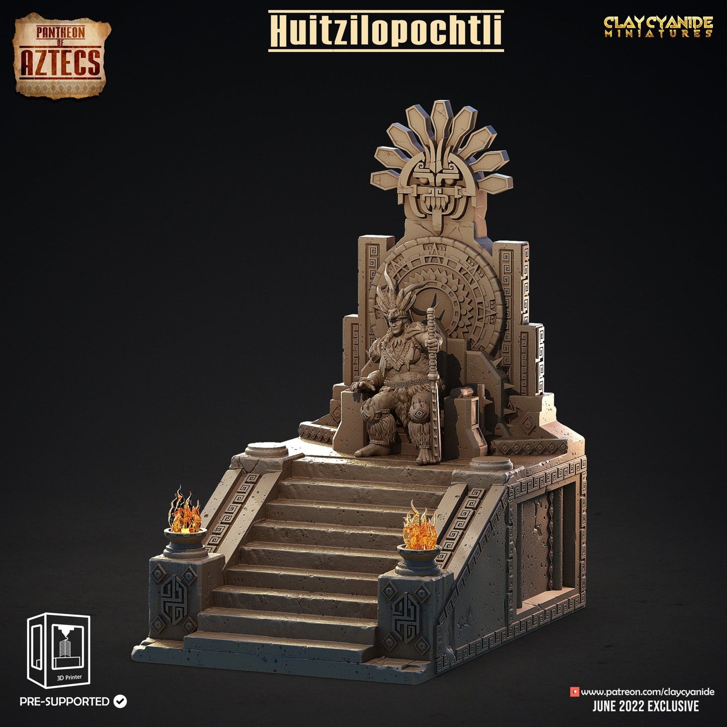 Pantheon of Aztecs - ClayCyanide - Dark Forge Arts
