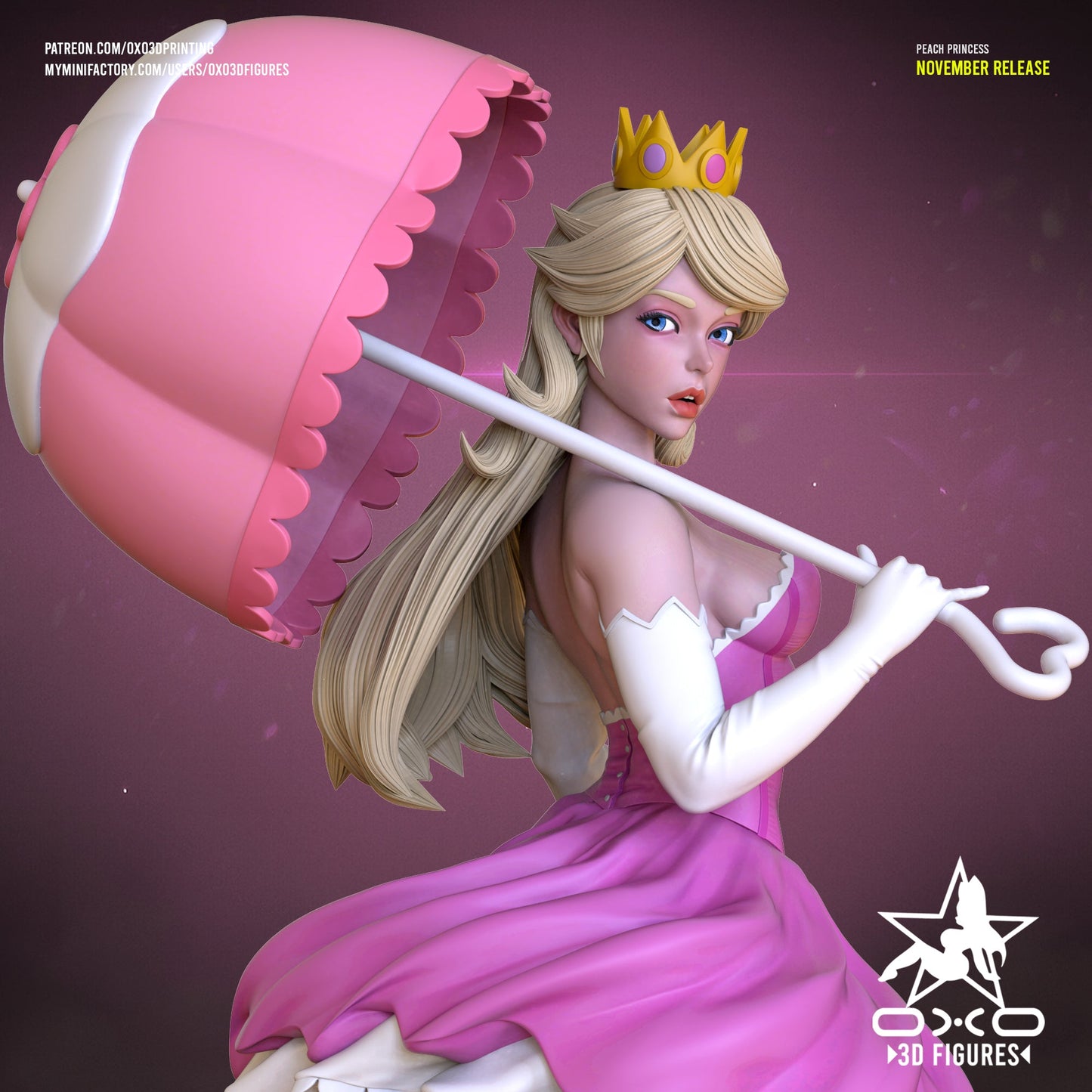 Peach - OXO3D - Dark Forge Arts
