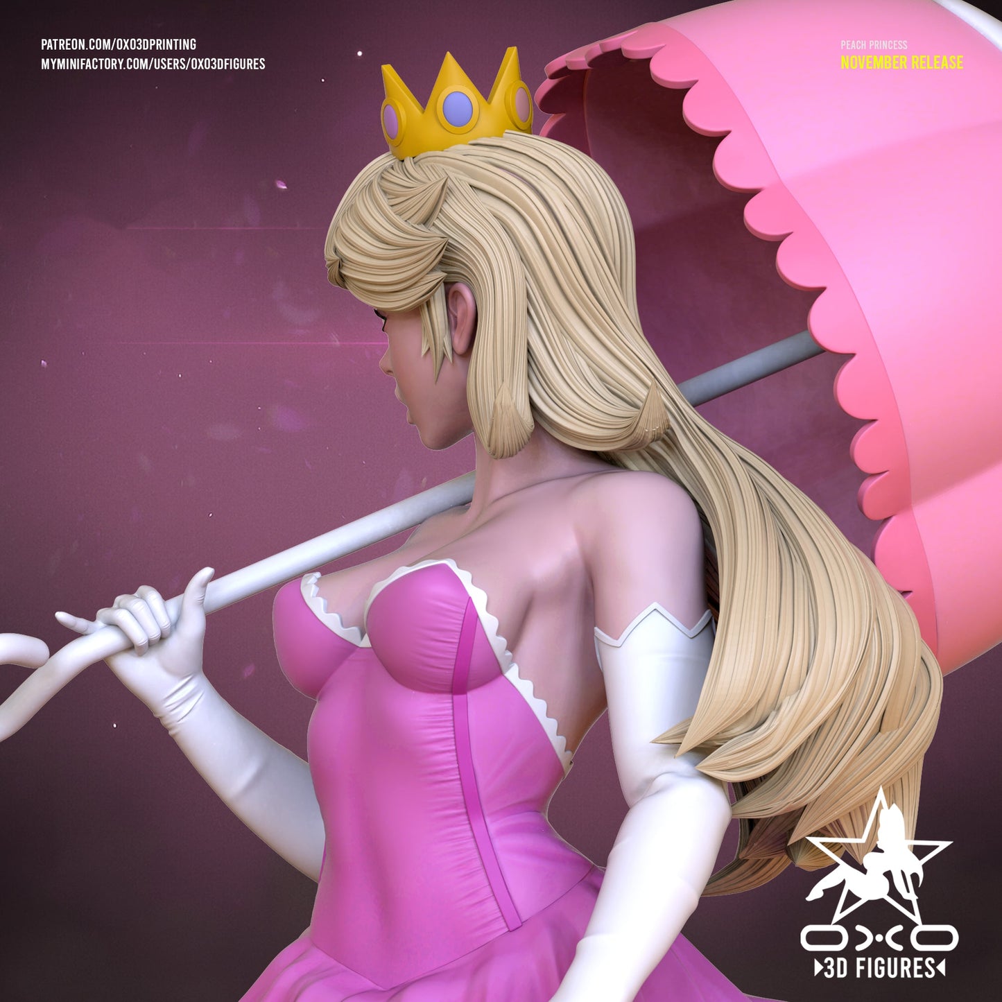 Peach - OXO3D - Dark Forge Arts