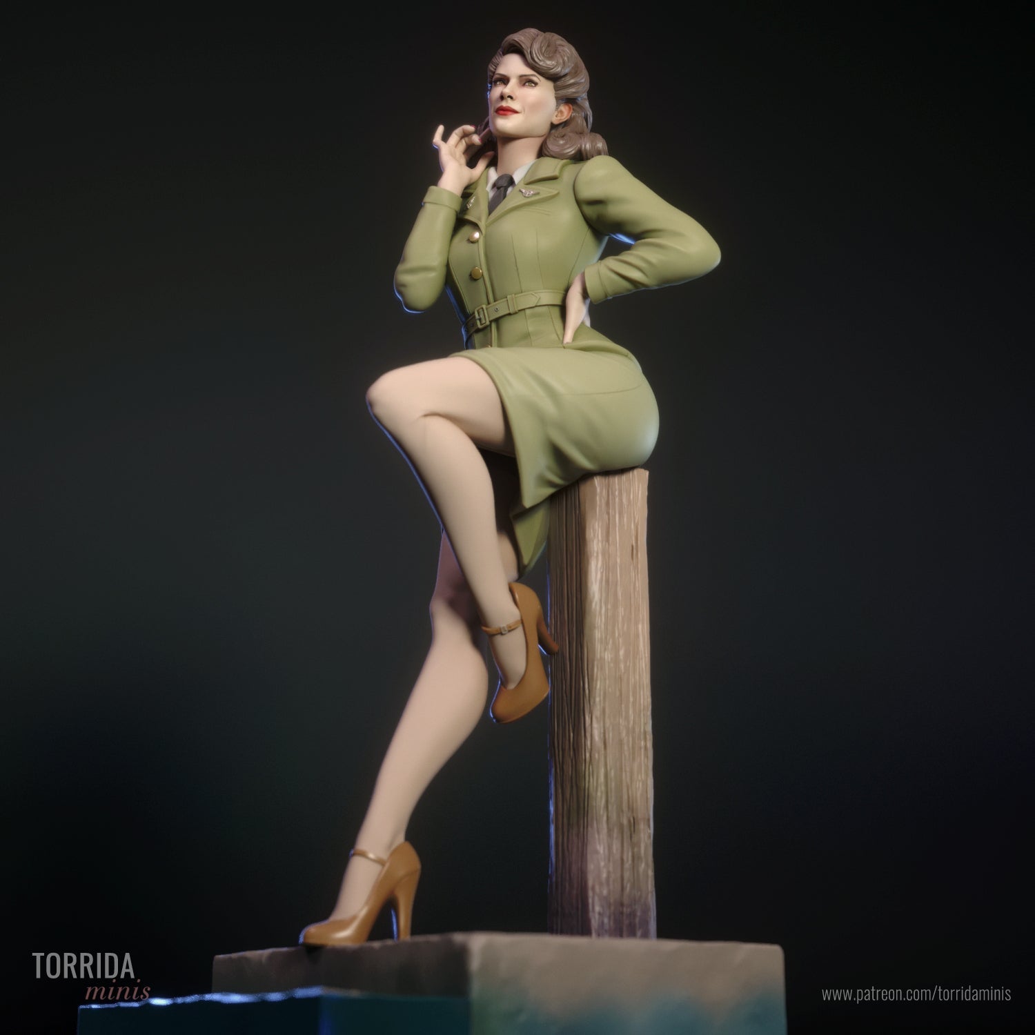 Peggy Carter - Torrida Minis - Dark Forge Arts