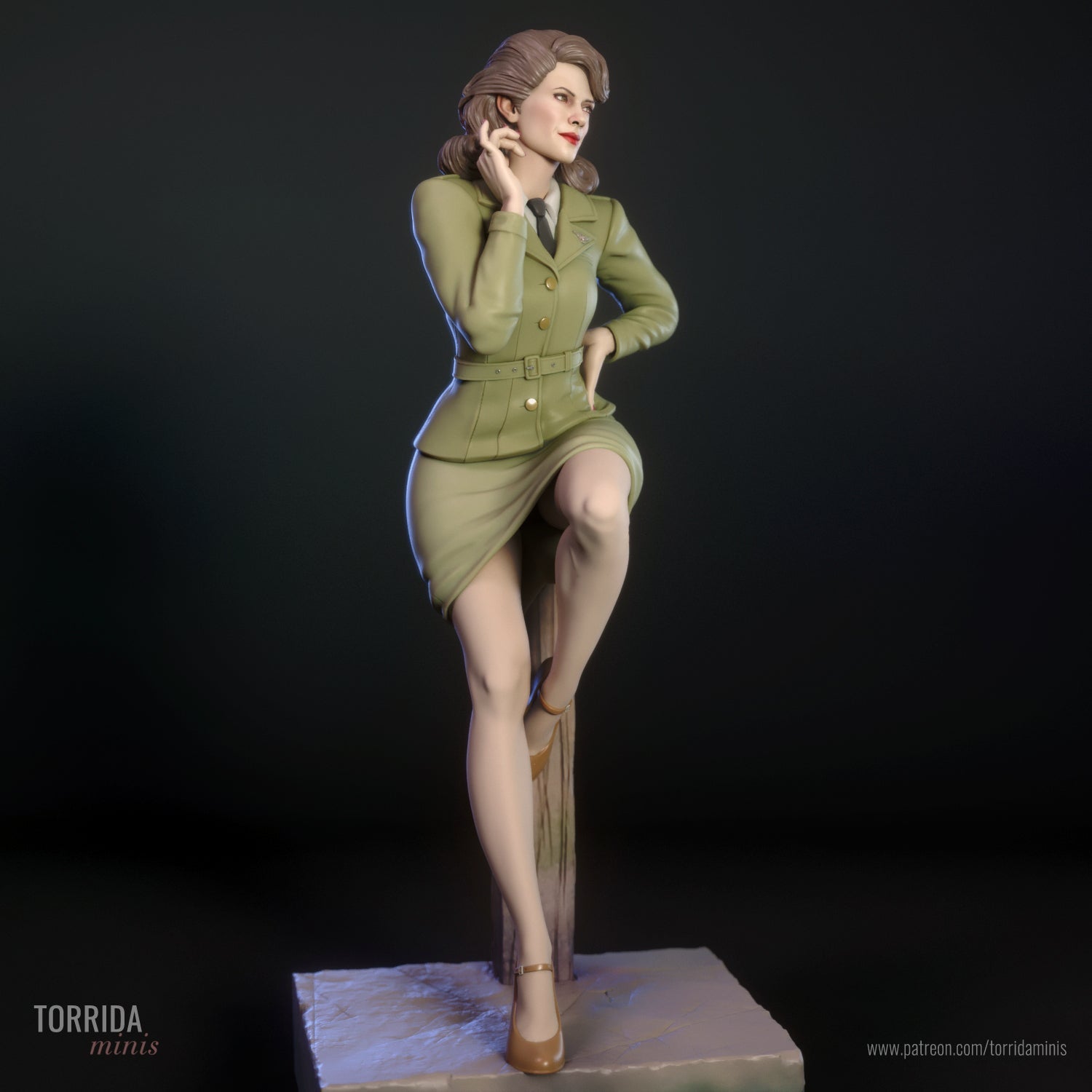 Peggy Carter - Torrida Minis - Dark Forge Arts