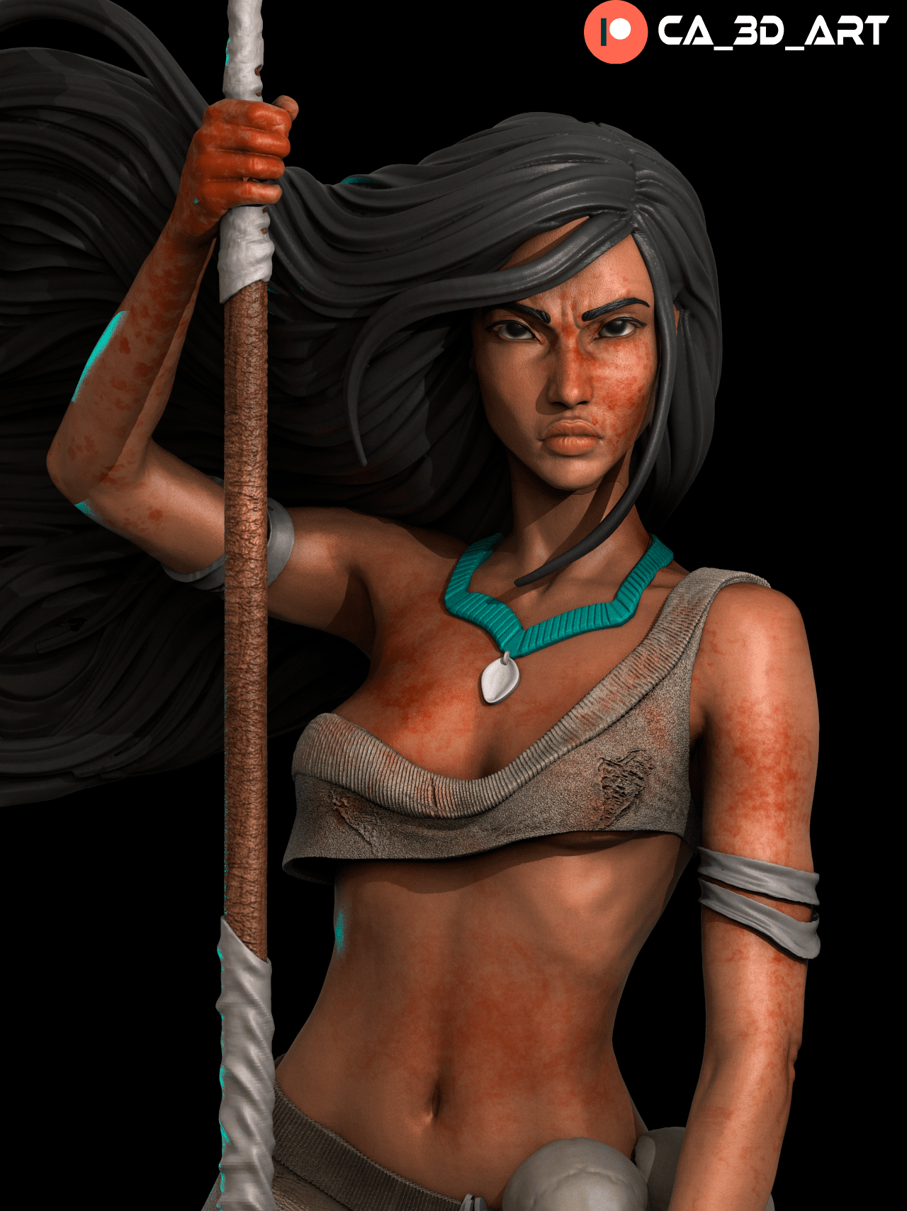 Pocahontas - CA 3D Studios - Dark Forge Arts