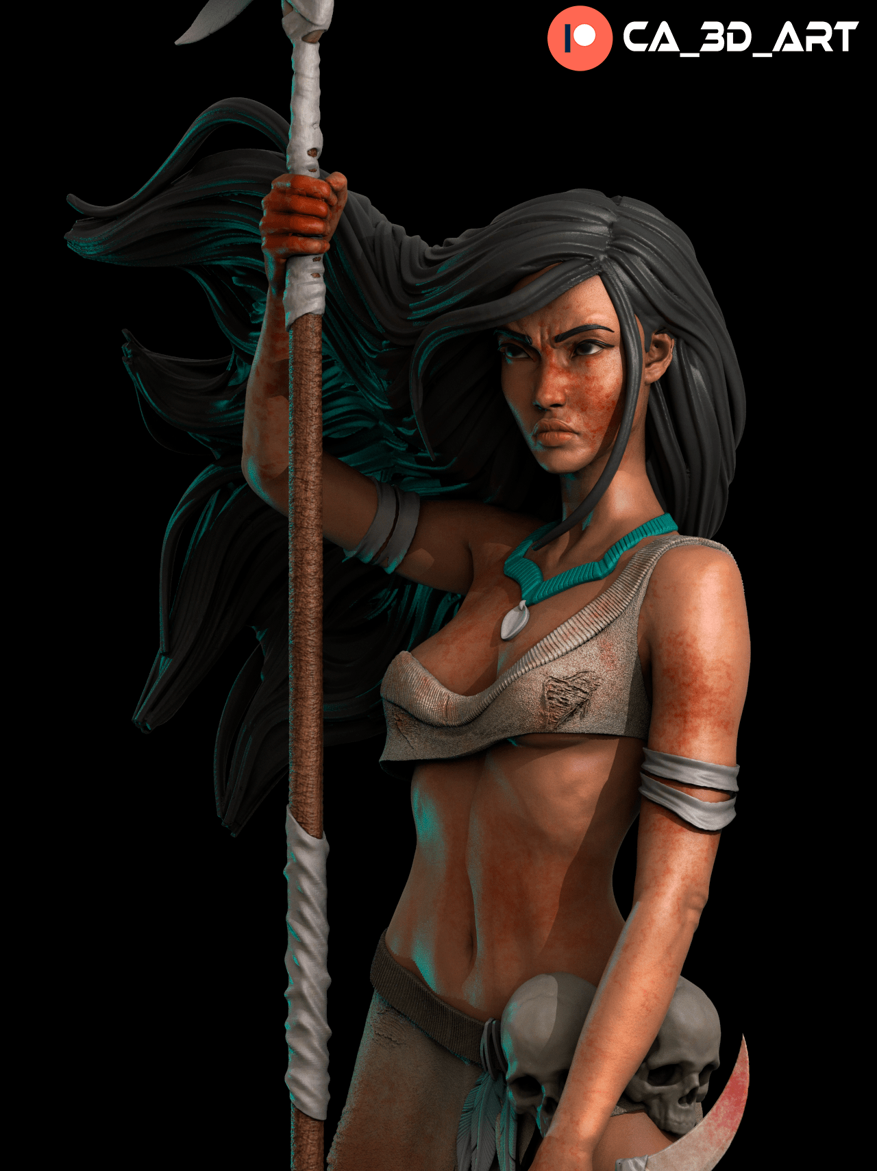 Pocahontas - CA 3D Studios - Dark Forge Arts