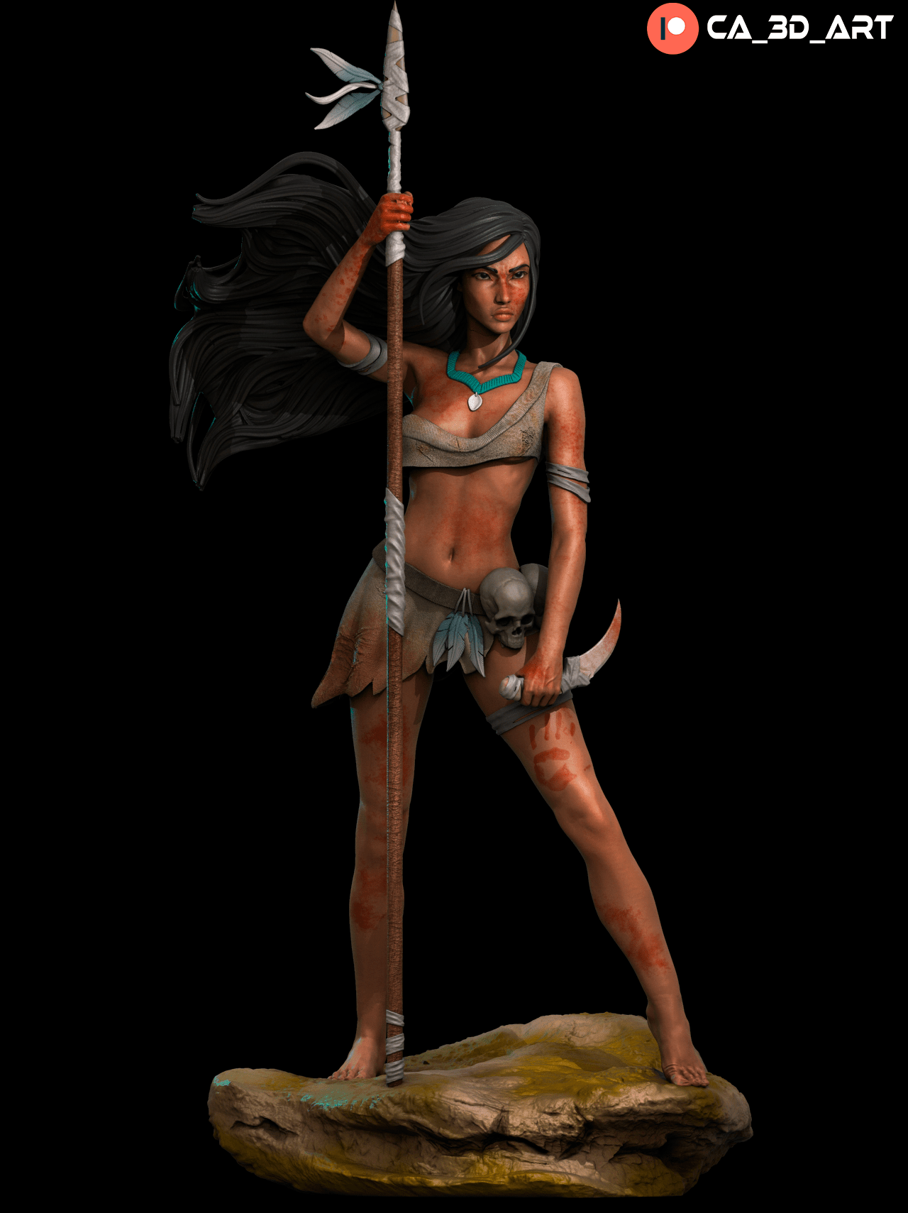 Pocahontas - CA 3D Studios - Dark Forge Arts