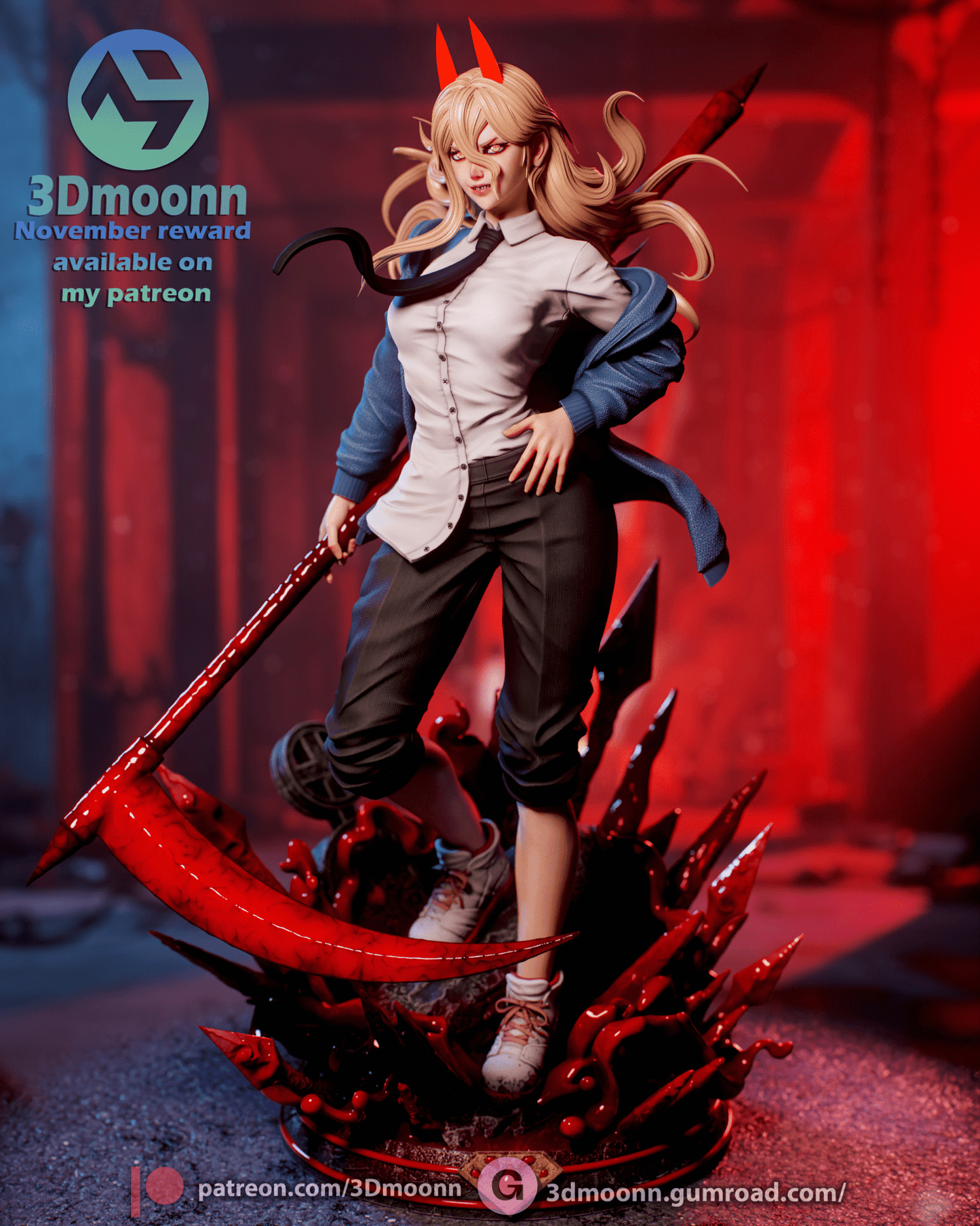 Power Chainsaw - 3DMoonn - Dark Forge Arts