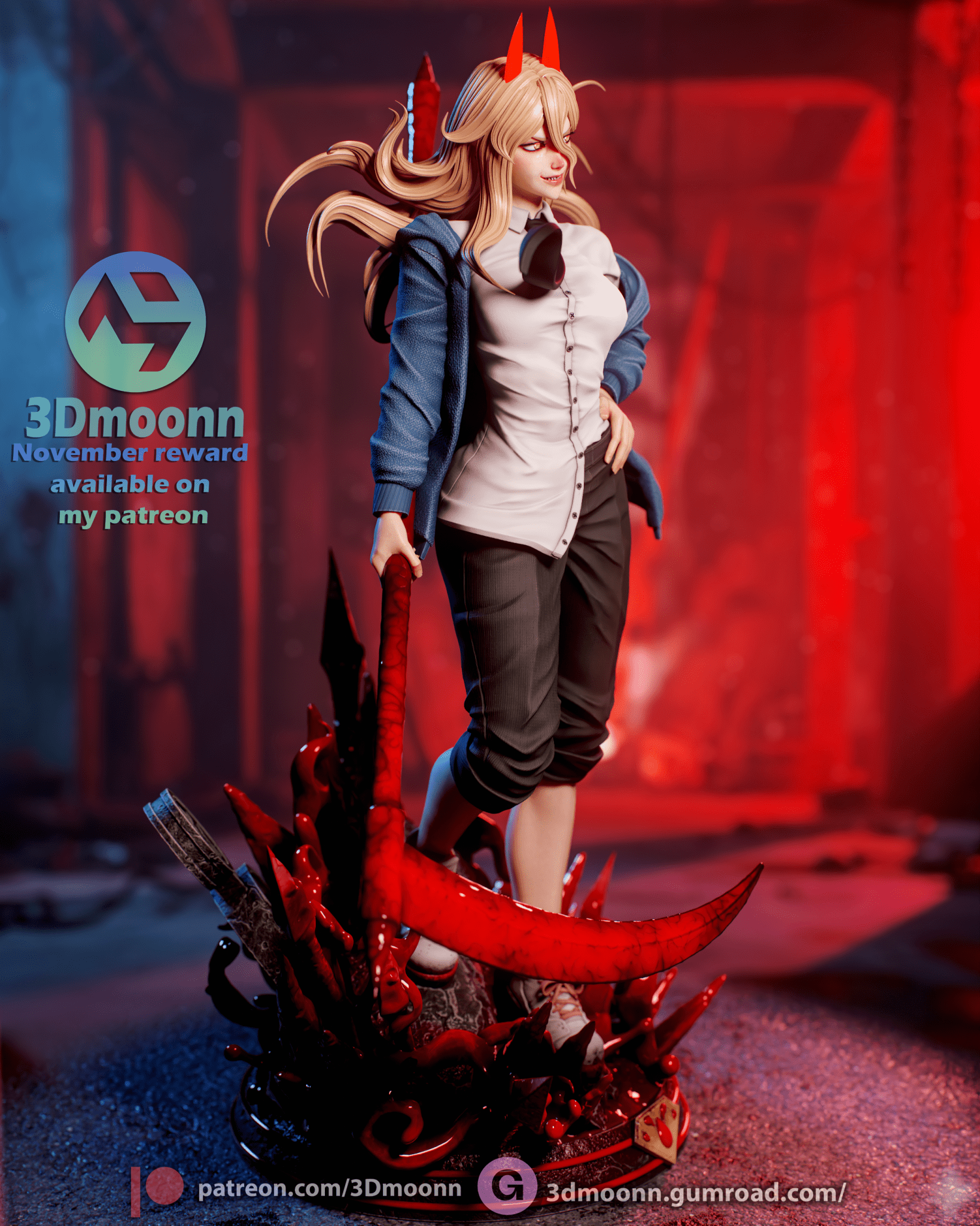 Power Chainsaw - 3DMoonn - Dark Forge Arts