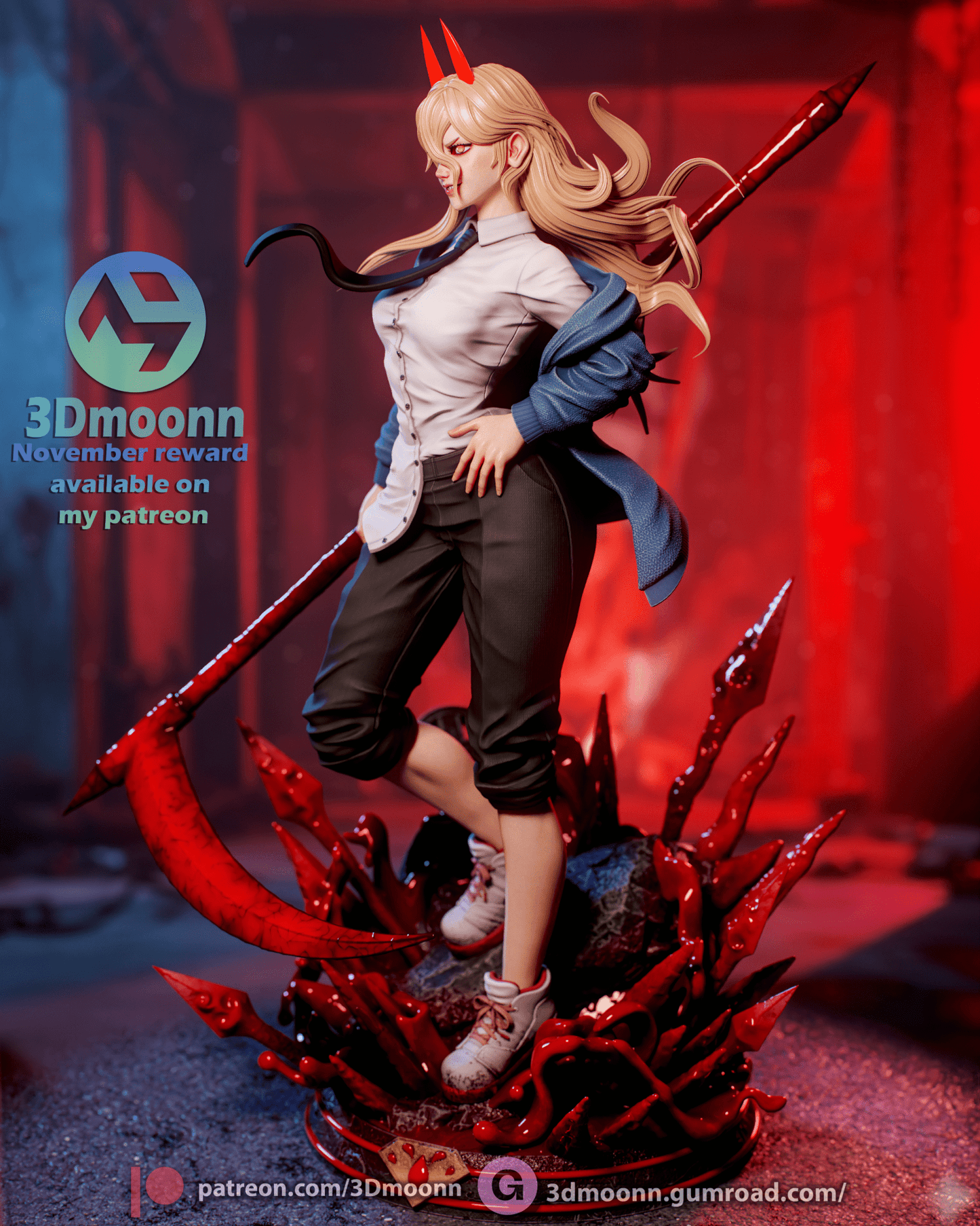Power Chainsaw - 3DMoonn - Dark Forge Arts