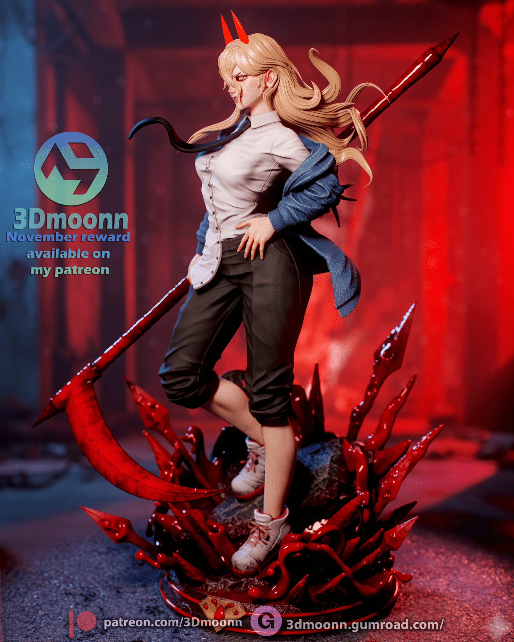 Power Chainsaw - 3DMoonn - Dark Forge Arts