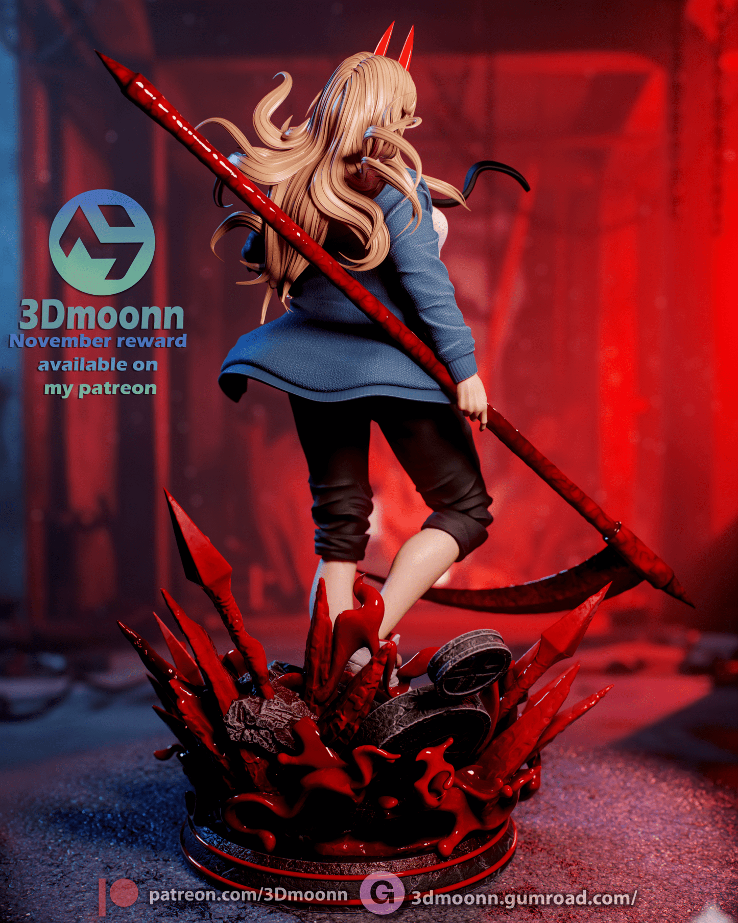 Power Chainsaw - 3DMoonn - Dark Forge Arts