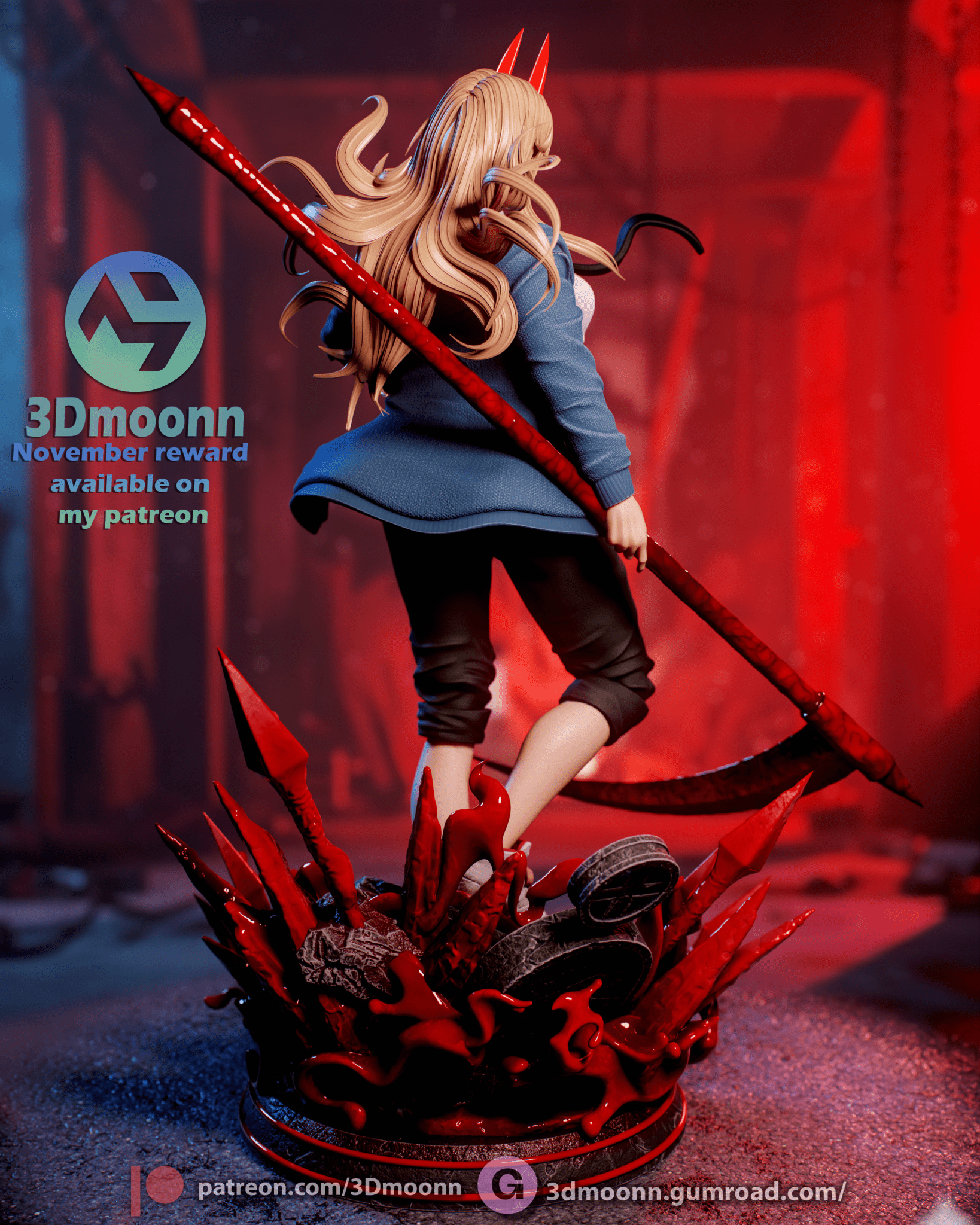 Power Chainsaw - 3DMoonn - Dark Forge Arts