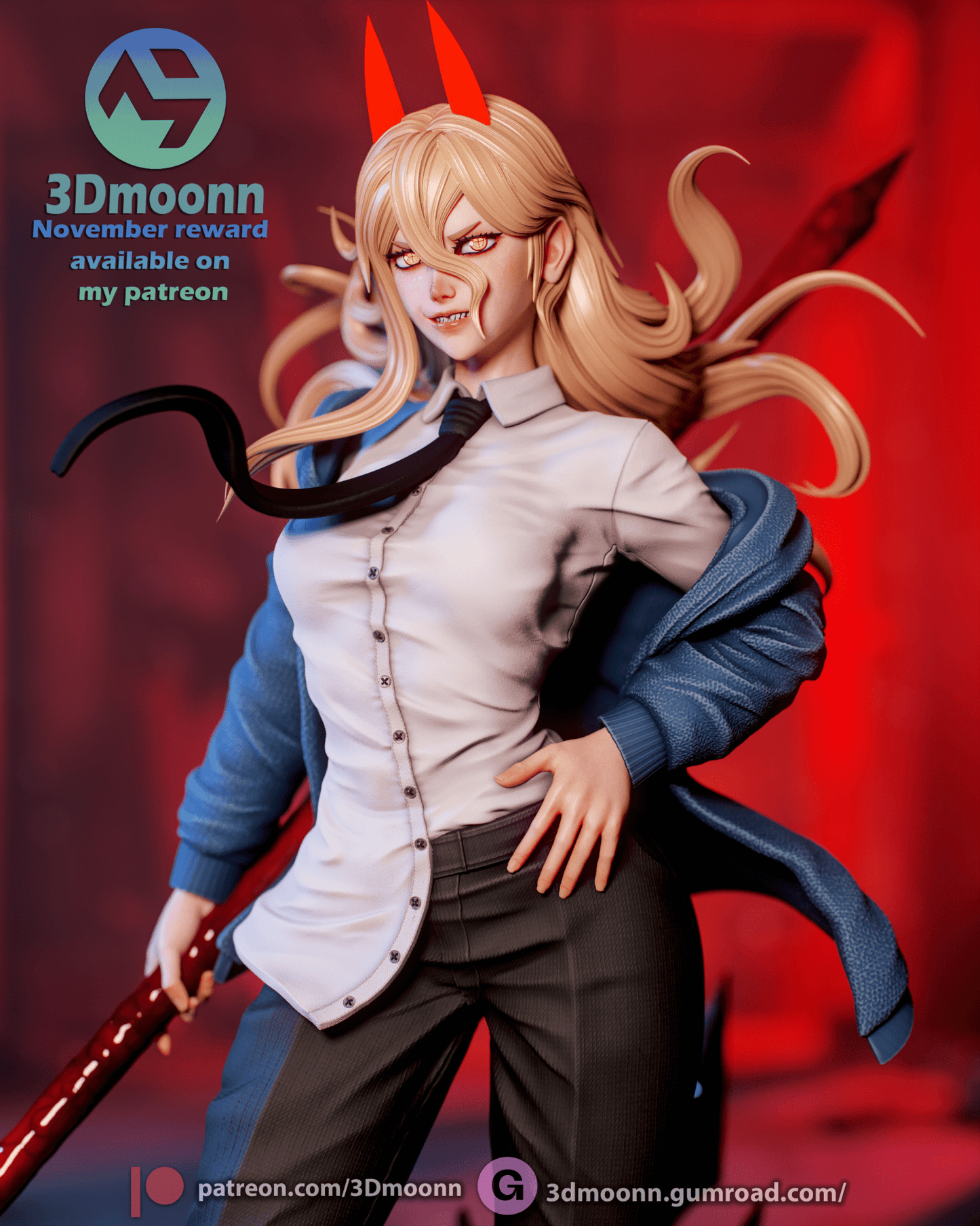 Power Chainsaw - 3DMoonn - Dark Forge Arts