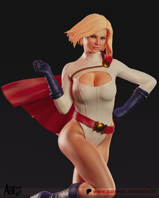 Powergirl - Abe3D - Dark Forge Arts
