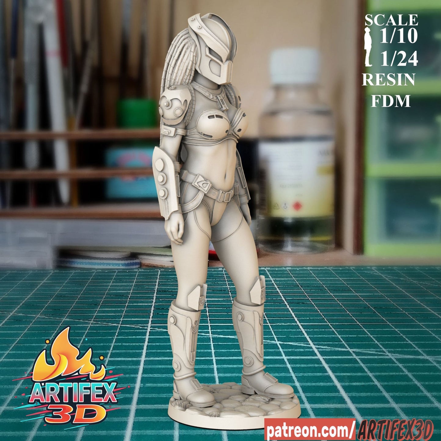 Predator Girl - Artifex3D - Dark Forge Arts