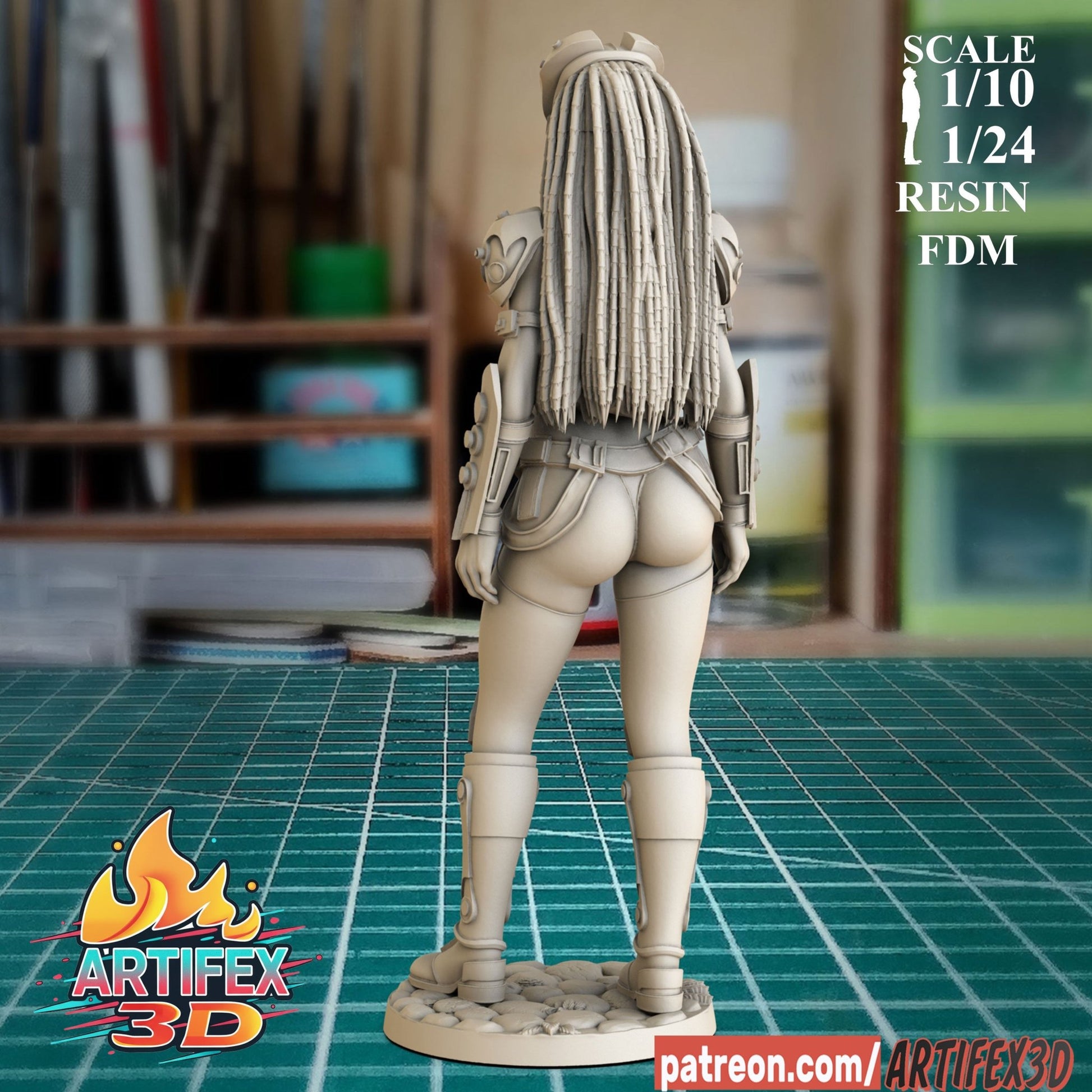 Predator Girl - Artifex3D - Dark Forge Arts