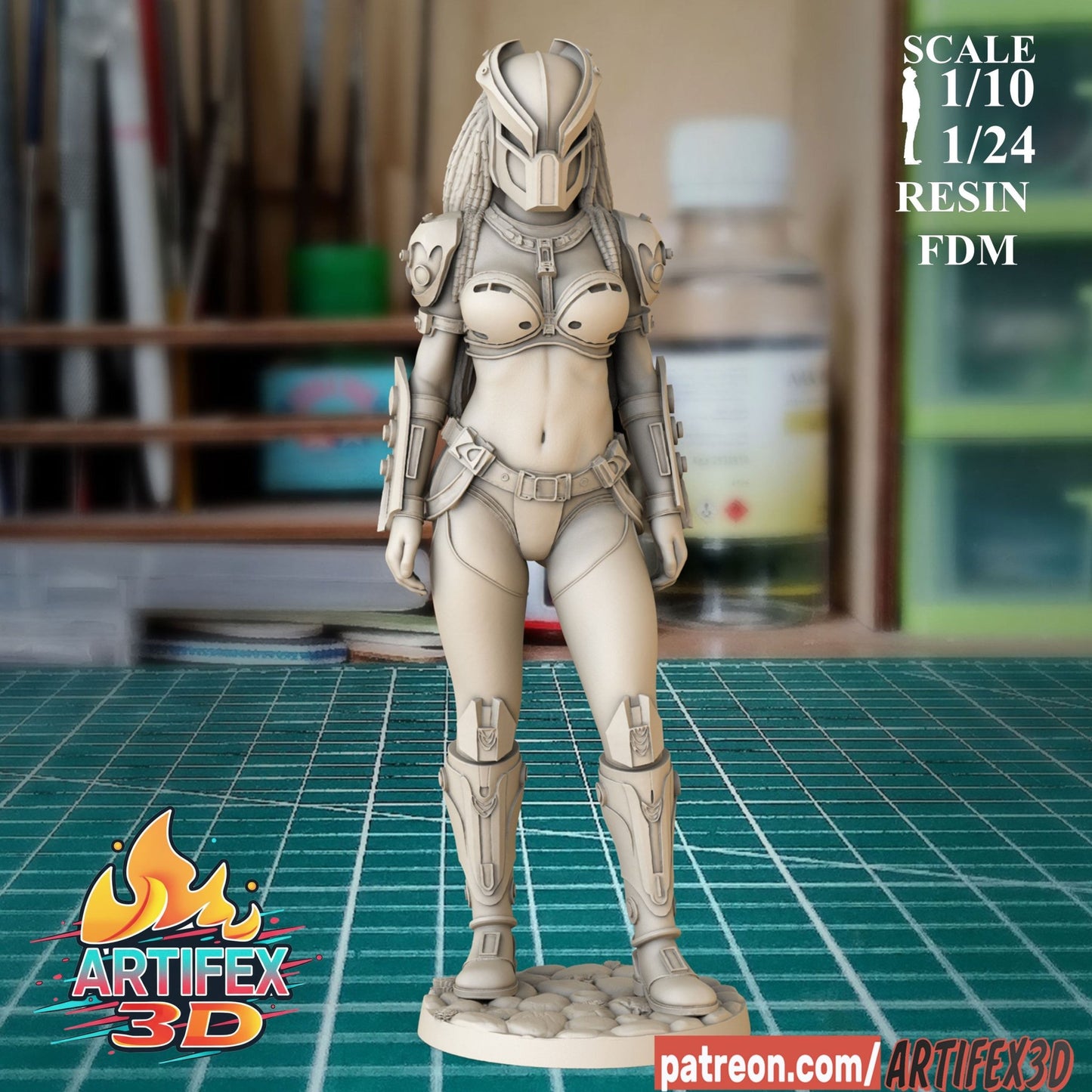 Predator Girl - Artifex3D - Dark Forge Arts
