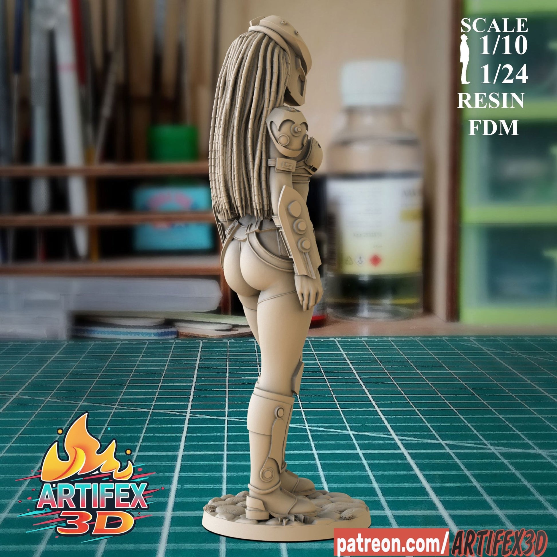 Predator Girl - Artifex3D - Dark Forge Arts