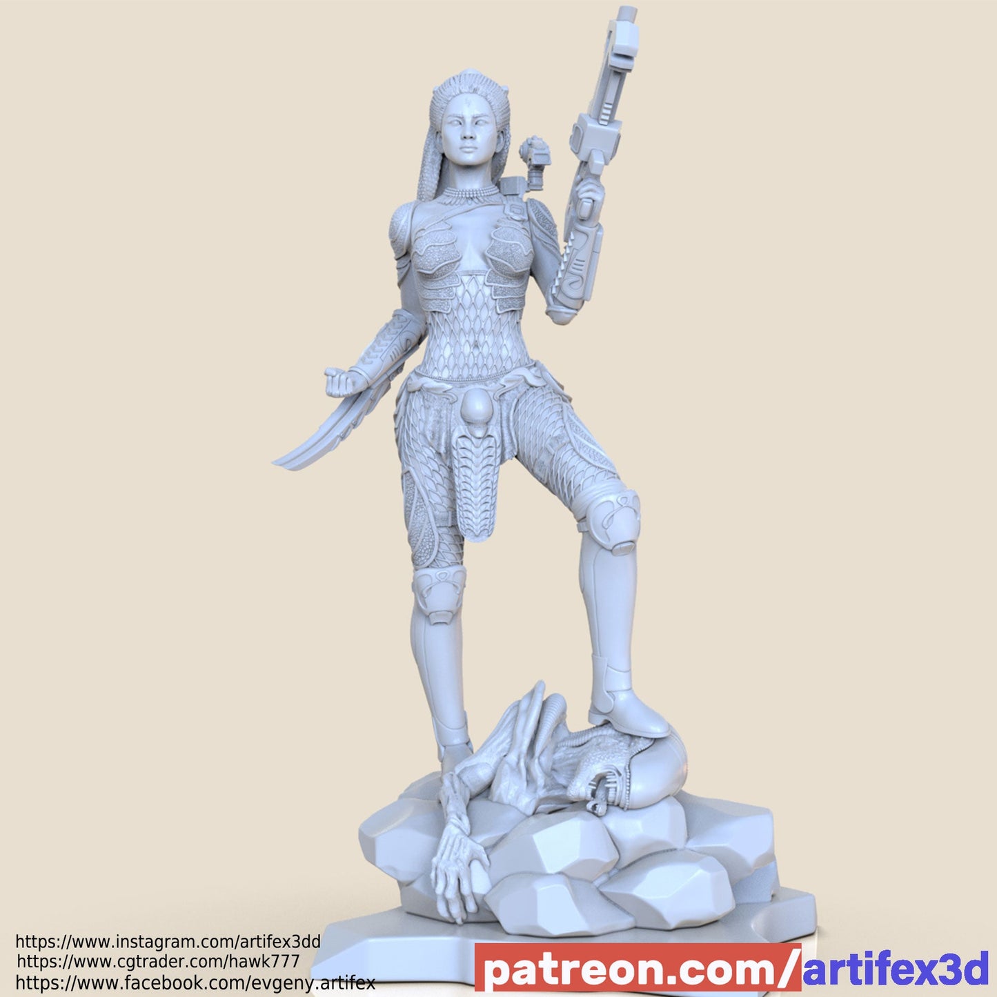 Predator Machiko Noguchi - Artifex3D - Dark Forge Arts