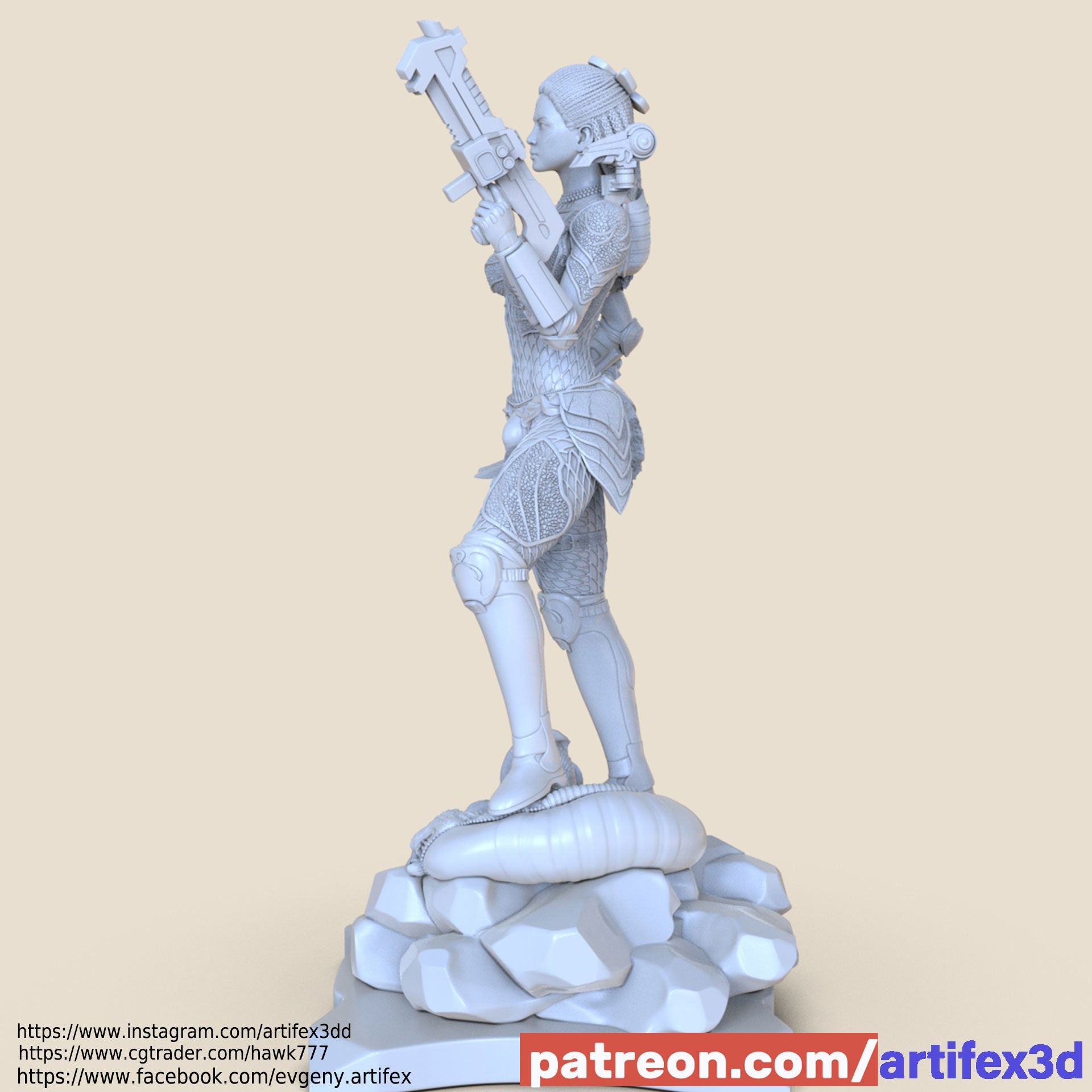 Predator Machiko Noguchi - Artifex3D - Dark Forge Arts
