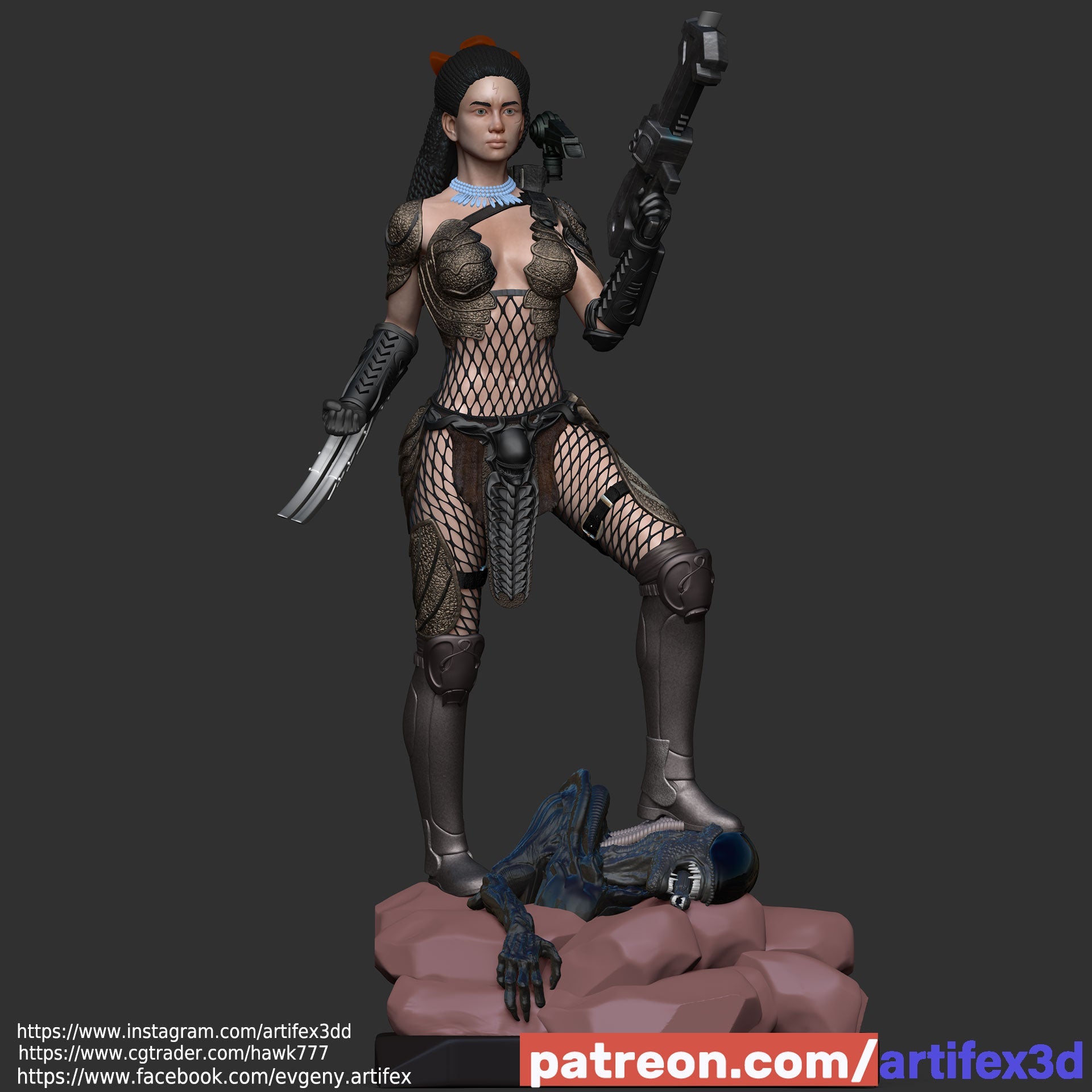 Predator Machiko Noguchi - Artifex3D - Dark Forge Arts
