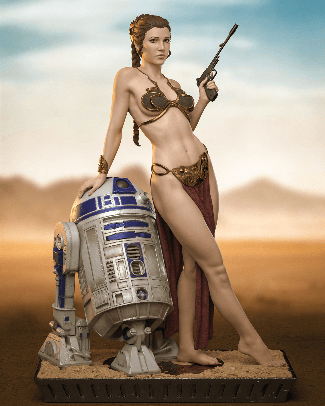 Princess Leia v2 - CA 3D Studios - Dark Forge Arts