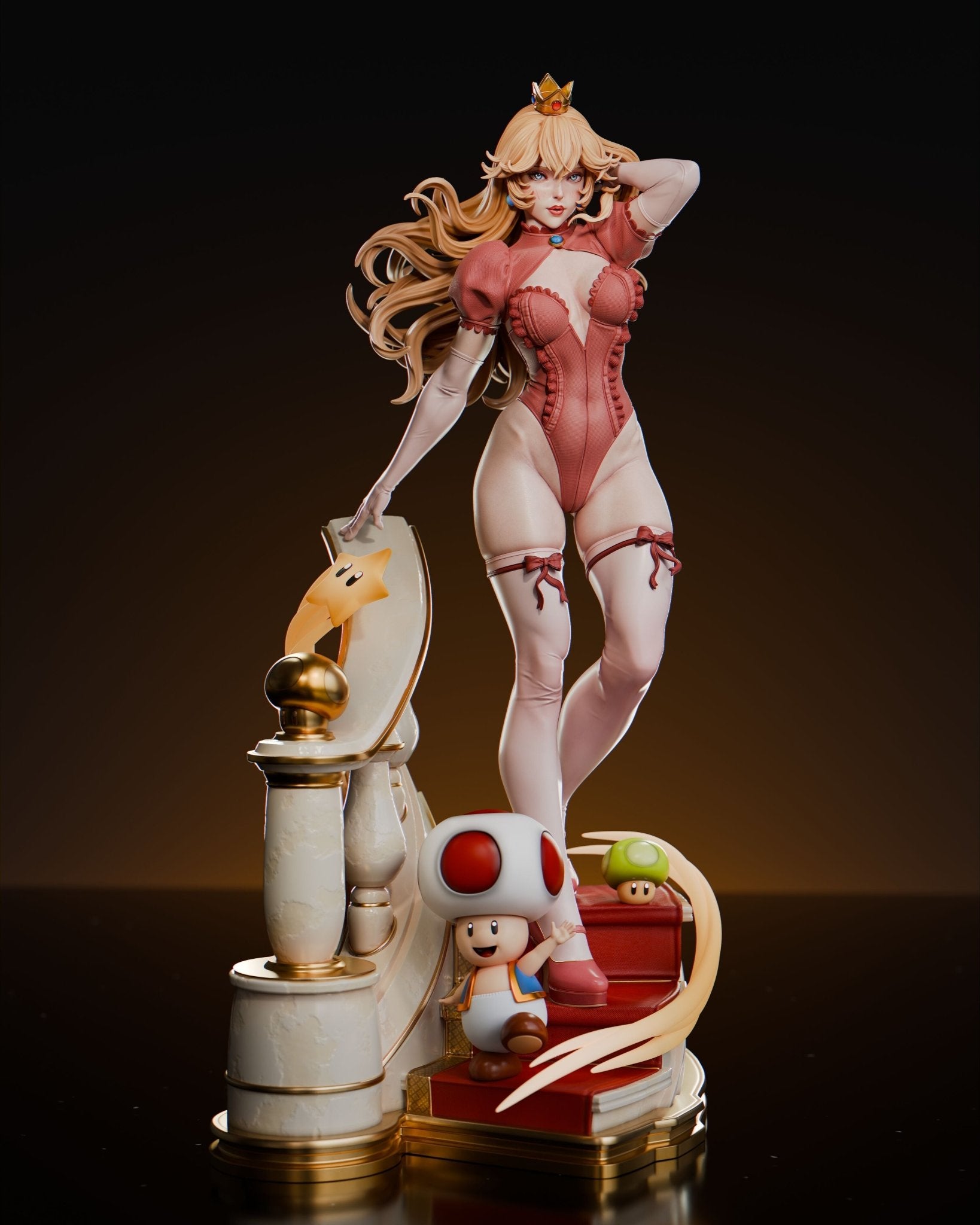 Princess Peach - Abe3D - Dark Forge Arts