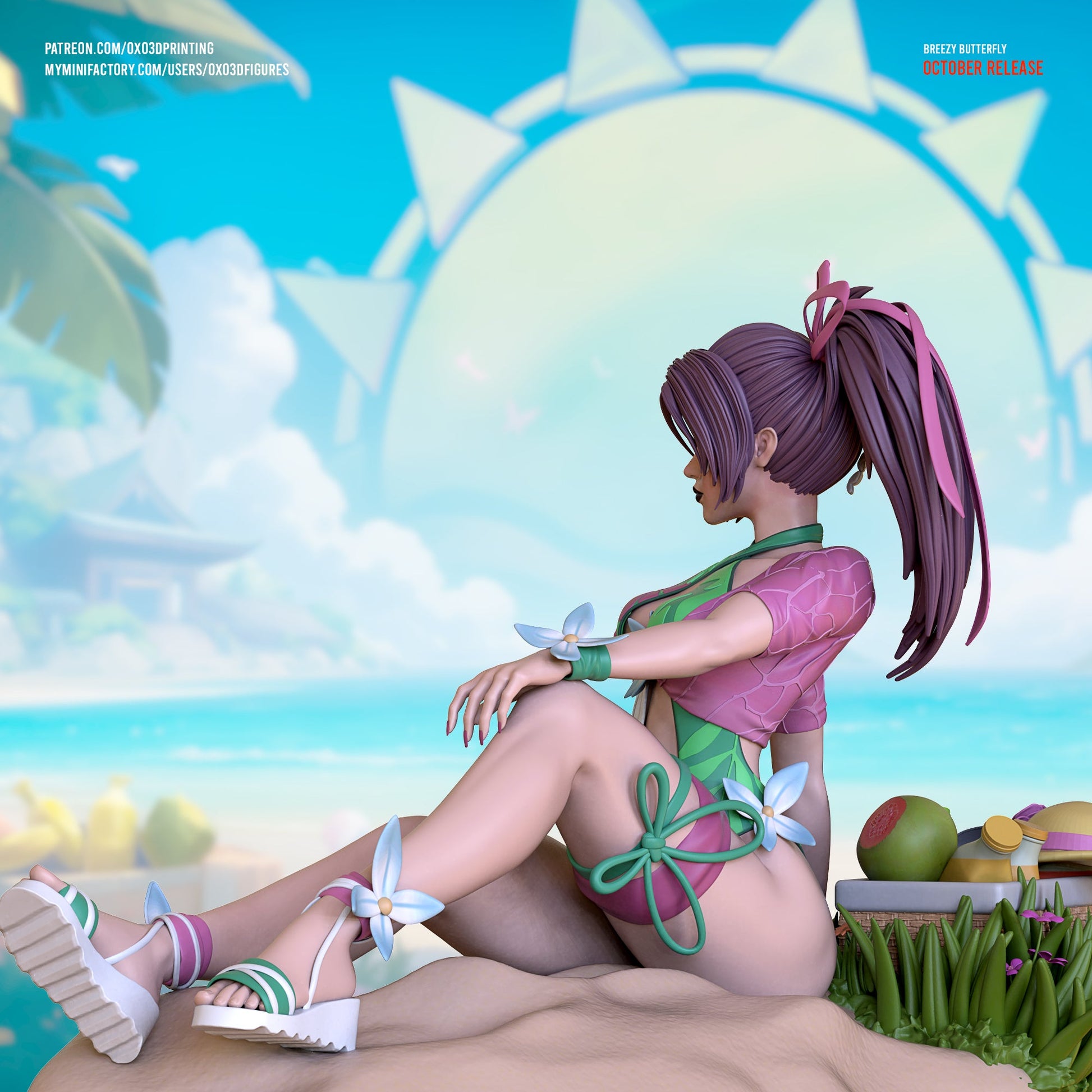 Psylocke Breezy Butterfly - OXO3D - Dark Forge Arts