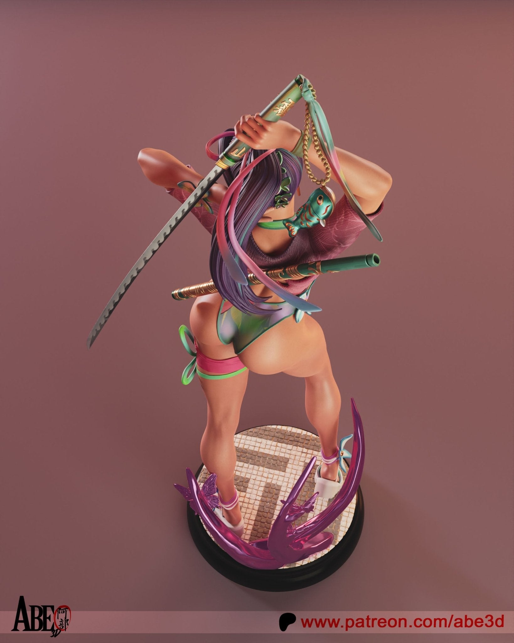 Psylocke v3 - Abe3D - Dark Forge Arts