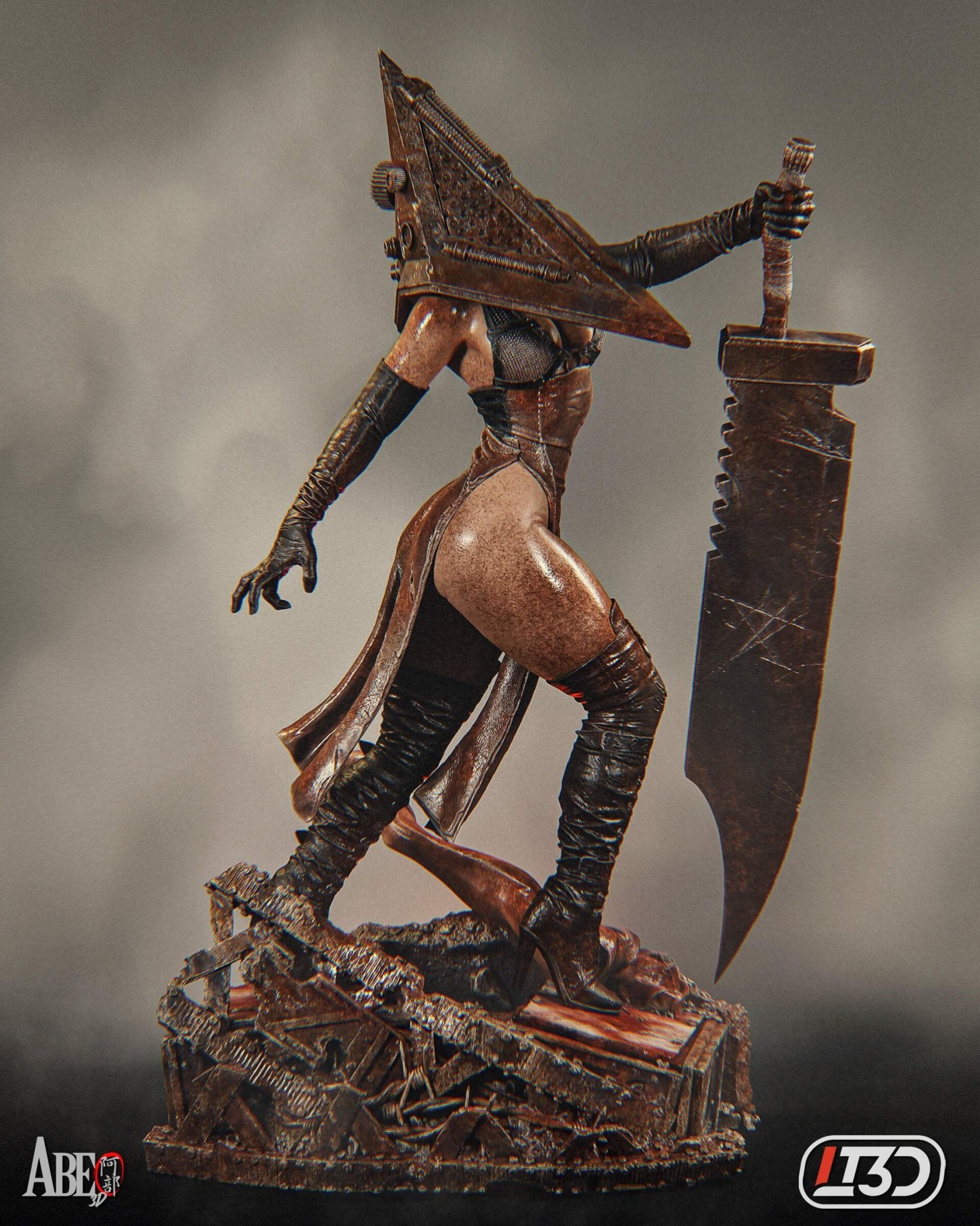 Pyramid Head - Abe3D - Dark Forge Arts