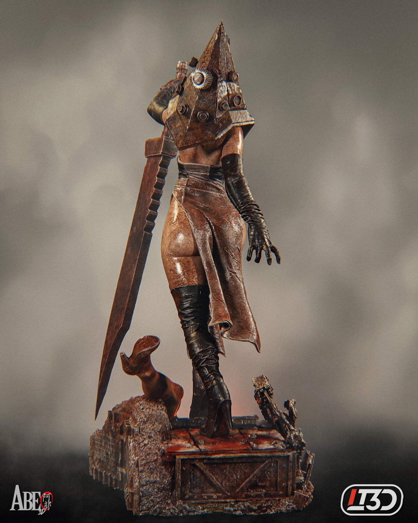 Pyramid Head - Abe3D - Dark Forge Arts