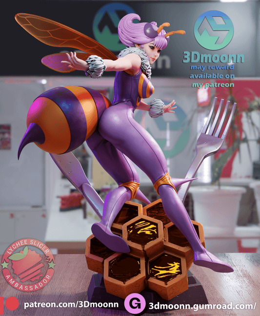 Q - bee - 3DMoonn - Dark Forge Arts
