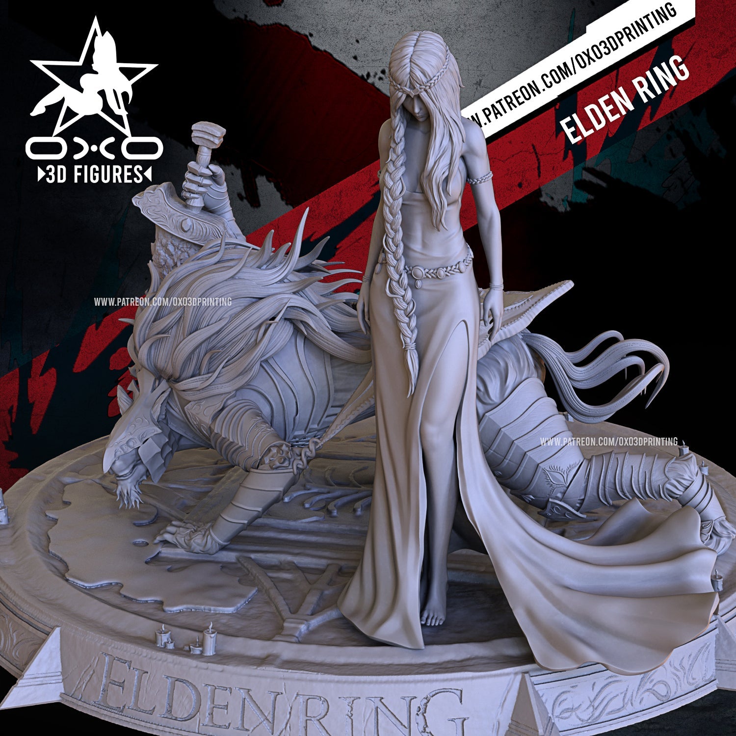 Queen Marika and Maliketh - OXO3D - Dark Forge Arts