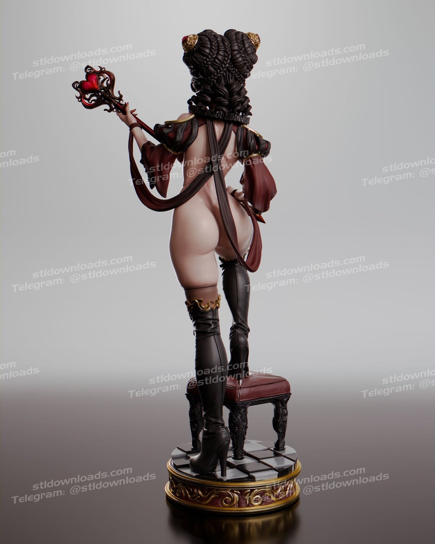 Queen of Hearts - Abe3D - Dark Forge Arts