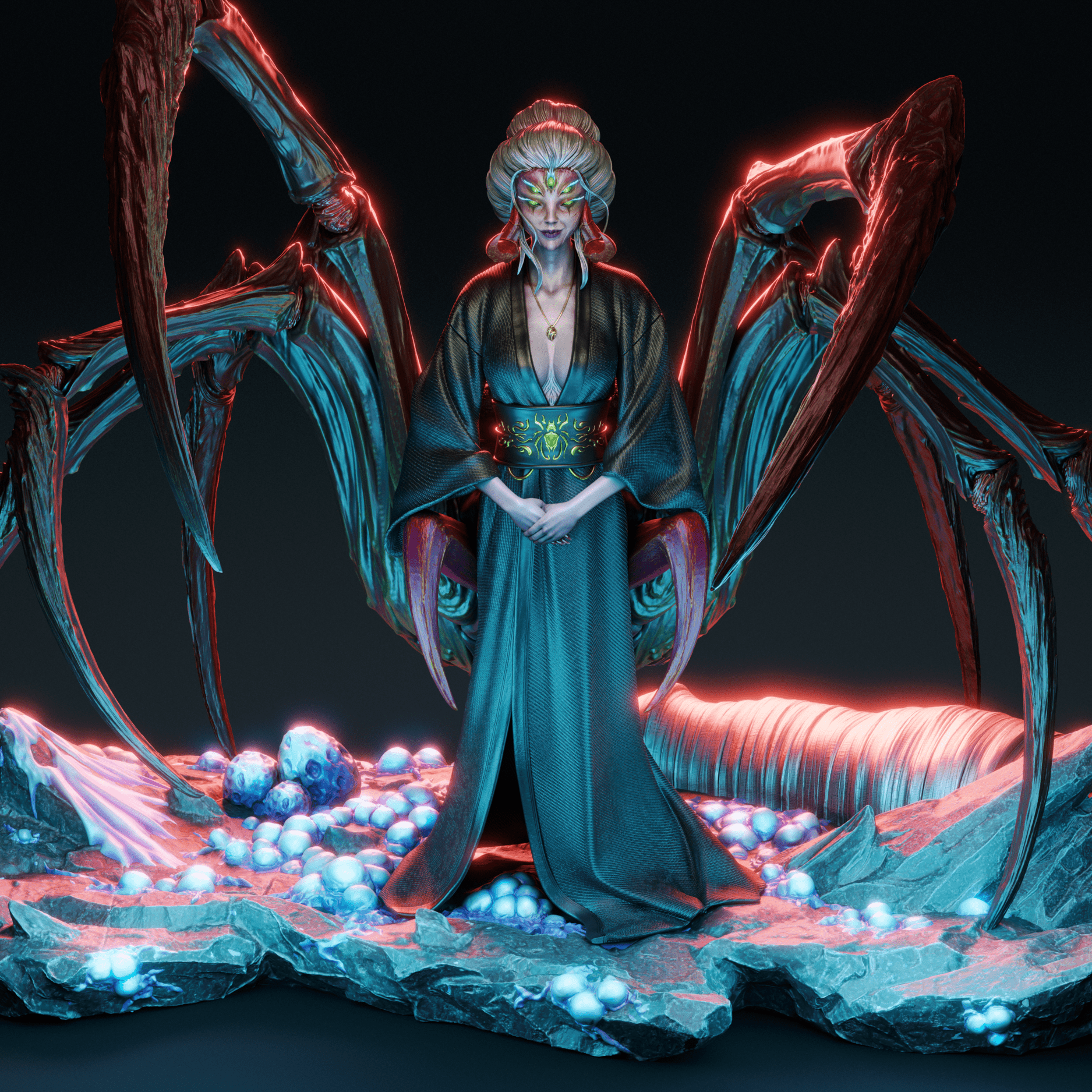 Queen Spider - CA 3D Studios - Dark Forge Arts