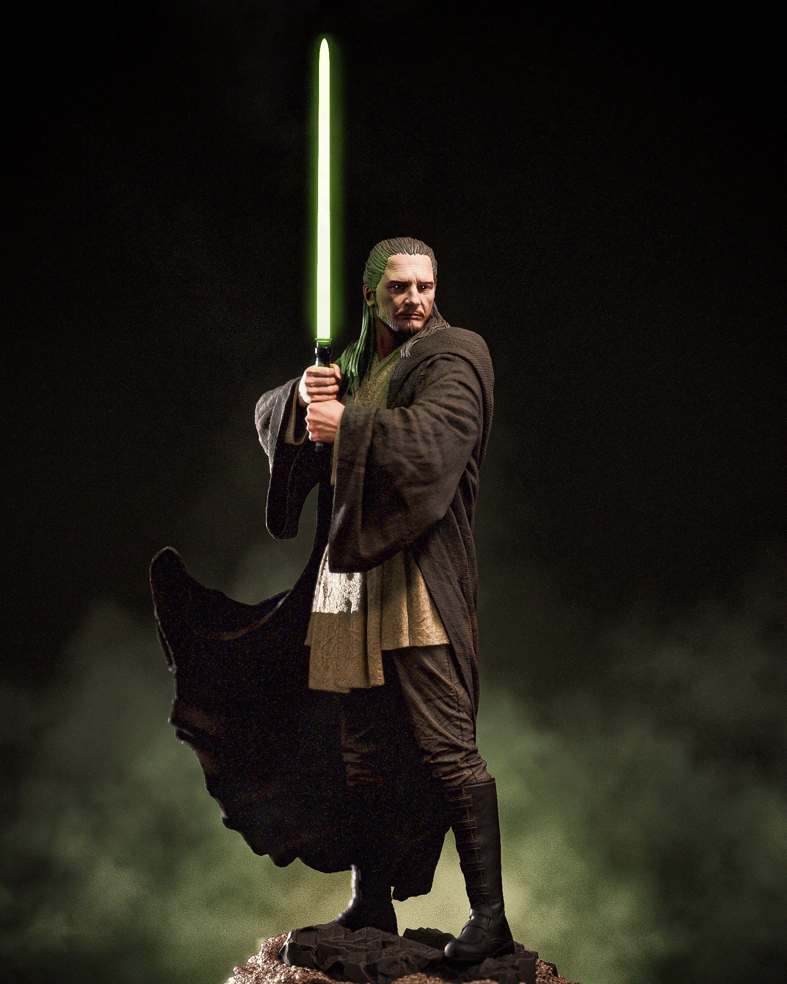 Qui - Gon Jinn - CA 3D Studios - Dark Forge Arts