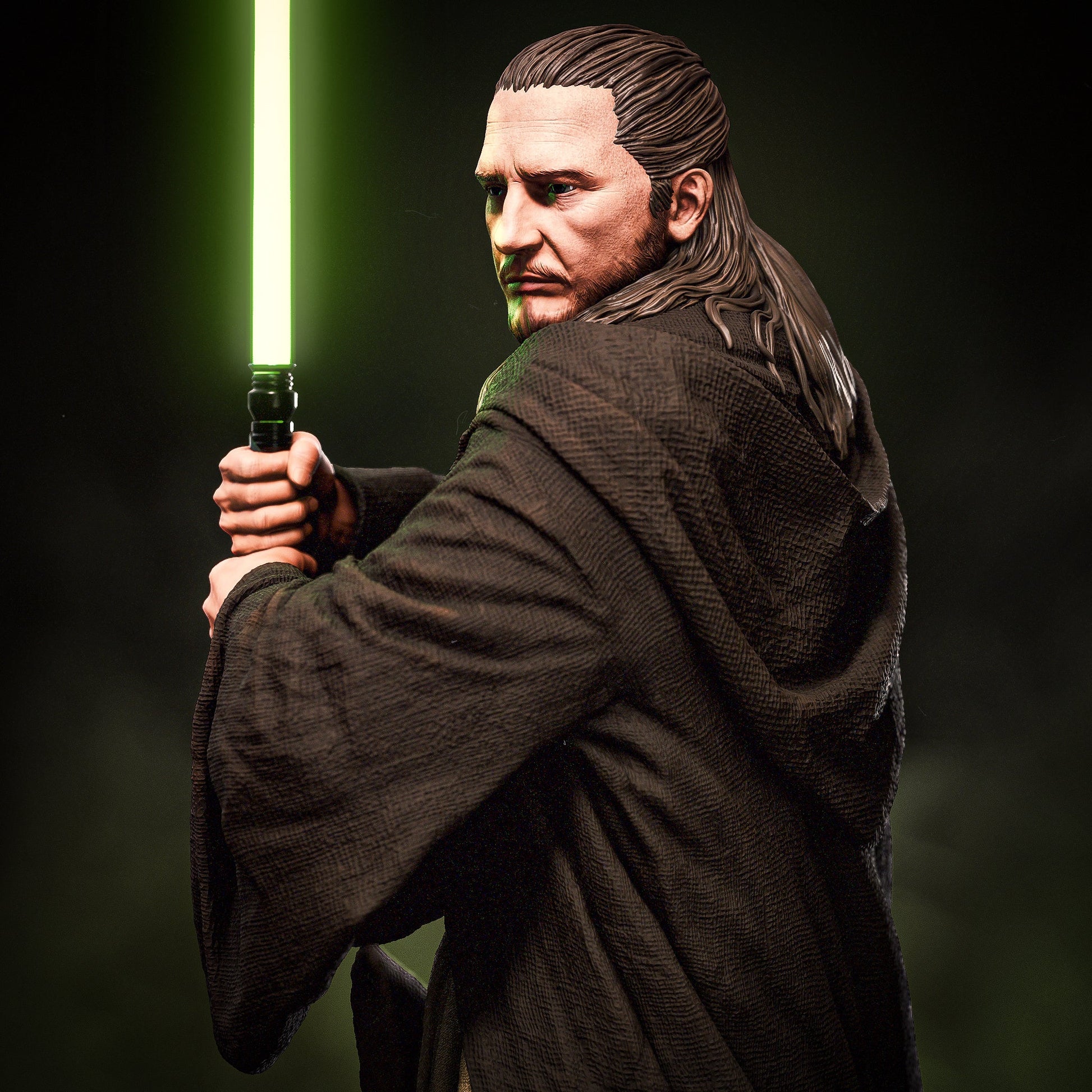 Qui - Gon Jinn - CA 3D Studios - Dark Forge Arts