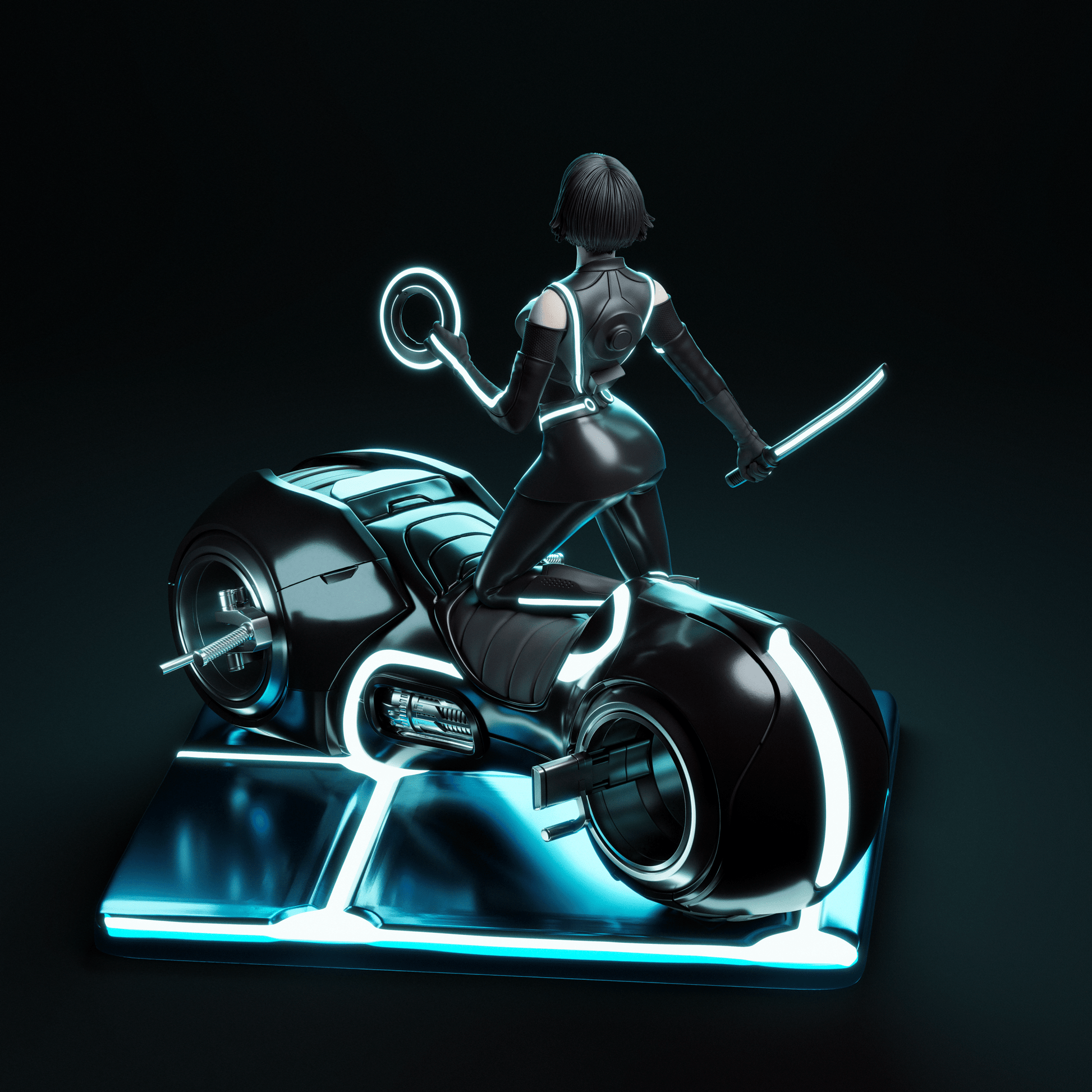 Quorra - CA 3D Studios - Dark Forge Arts