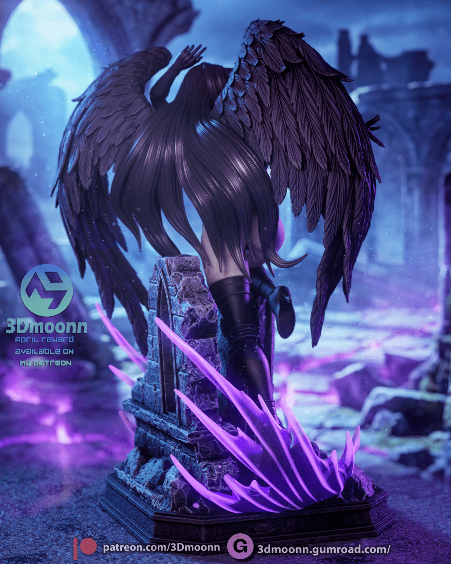 Raynare - 3DMoonn - Dark Forge Arts