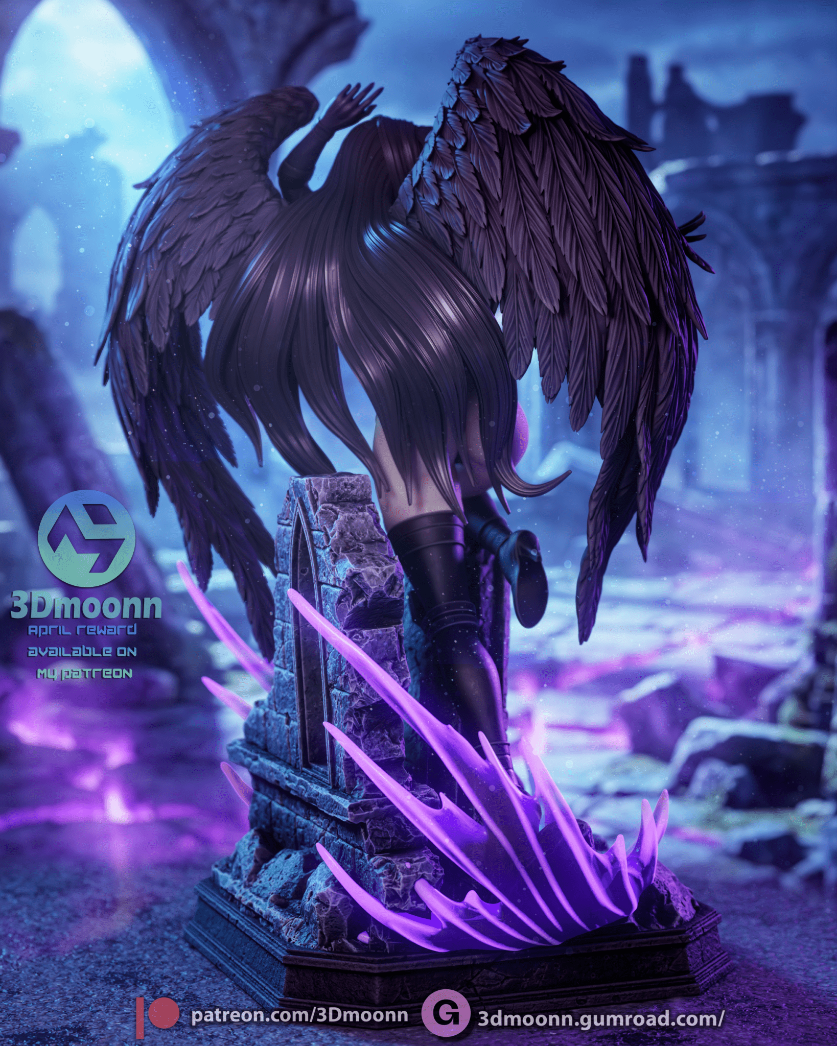 Raynare - 3DMoonn - Dark Forge Arts