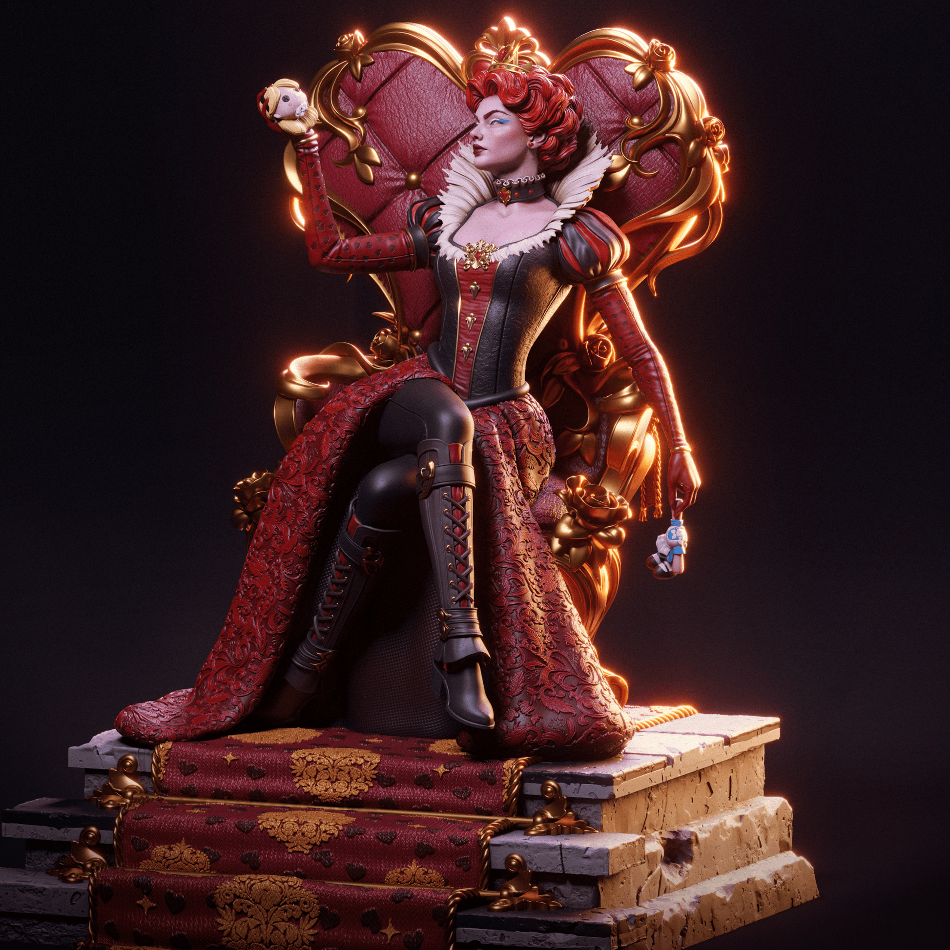 Red Queen - CA 3D Studios - Dark Forge Arts