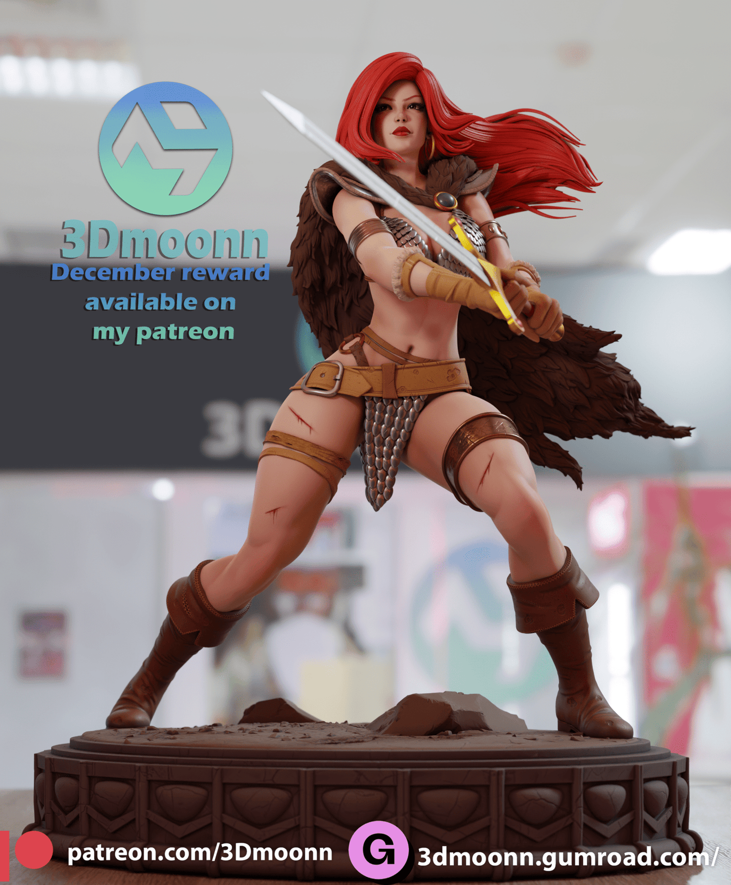 Red Sonja - 3DMoonn - Dark Forge Arts