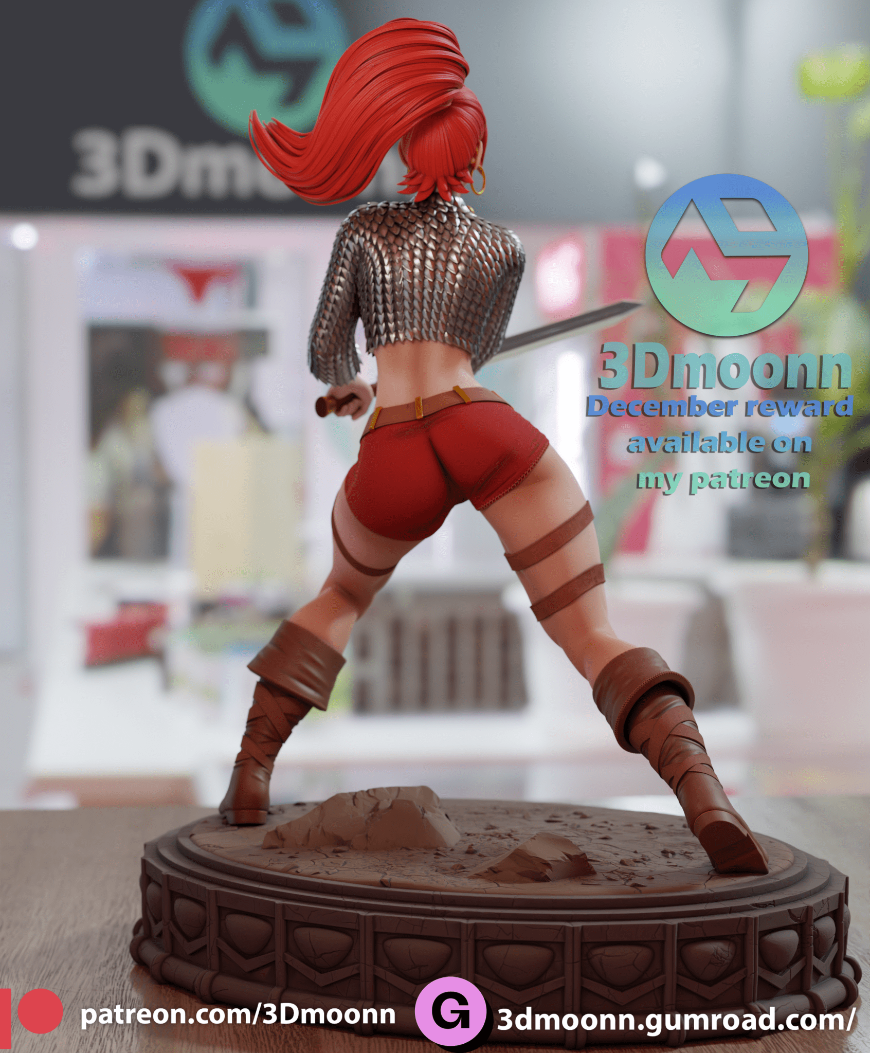 Red Sonja - 3DMoonn - Dark Forge Arts