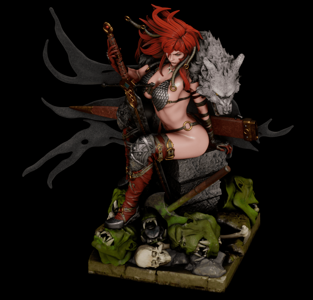 Red Sonja - Abe3D - Dark Forge Arts