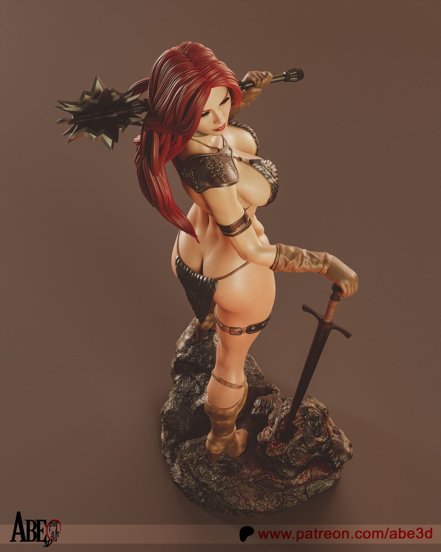 Red Sonja v2 - Abe3D - Dark Forge Arts