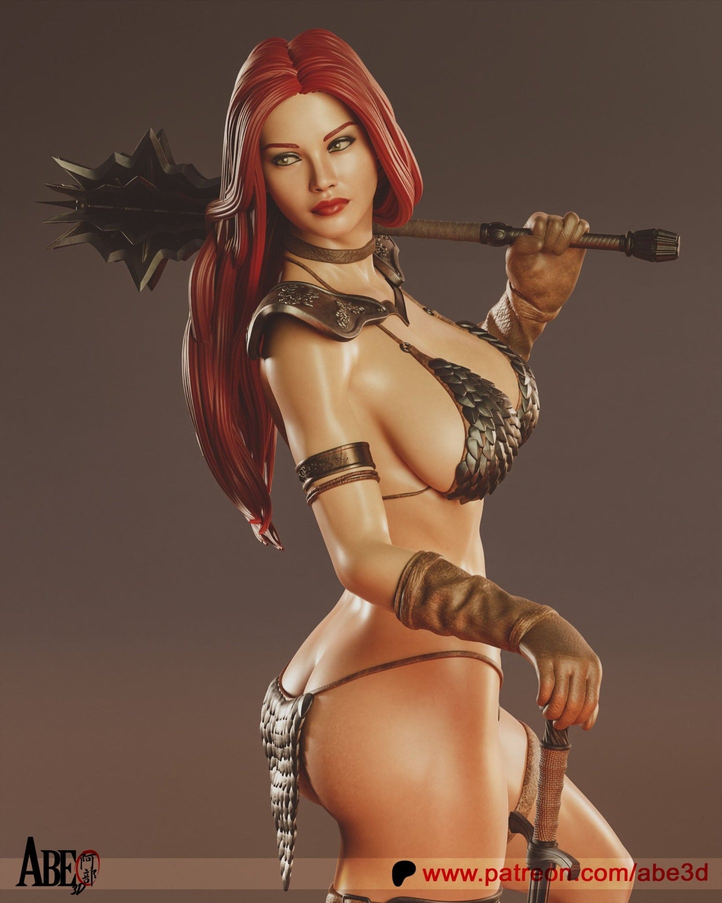 Red Sonja v2 - Abe3D - Dark Forge Arts