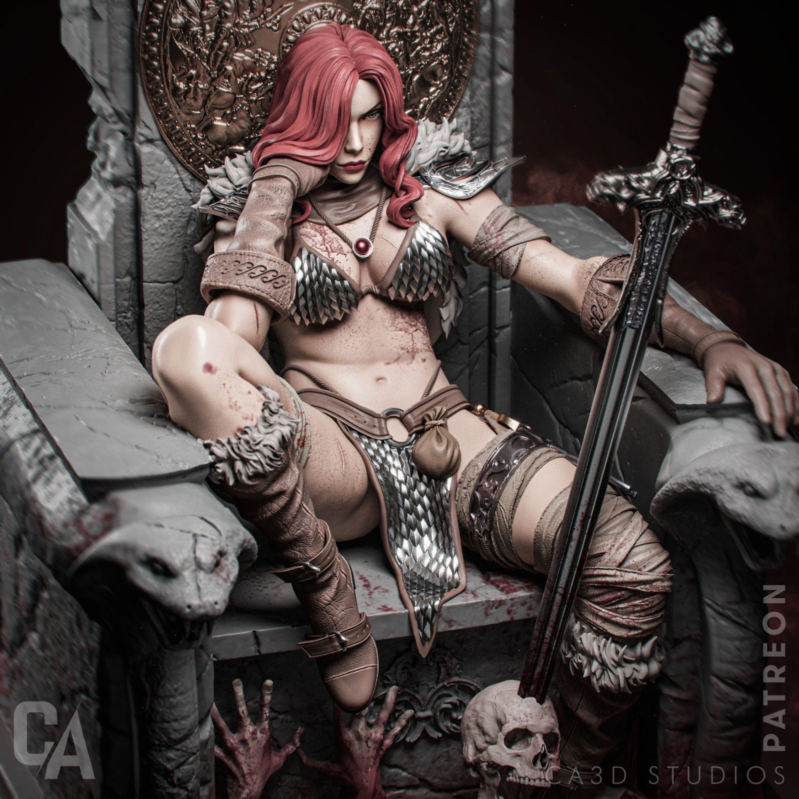Red Sonja v3 - CA 3D Studios - Dark Forge Arts