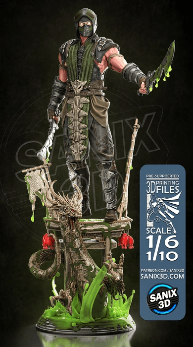 Reptile - Mortal Kombat - Sanix3D - Dark Forge Arts